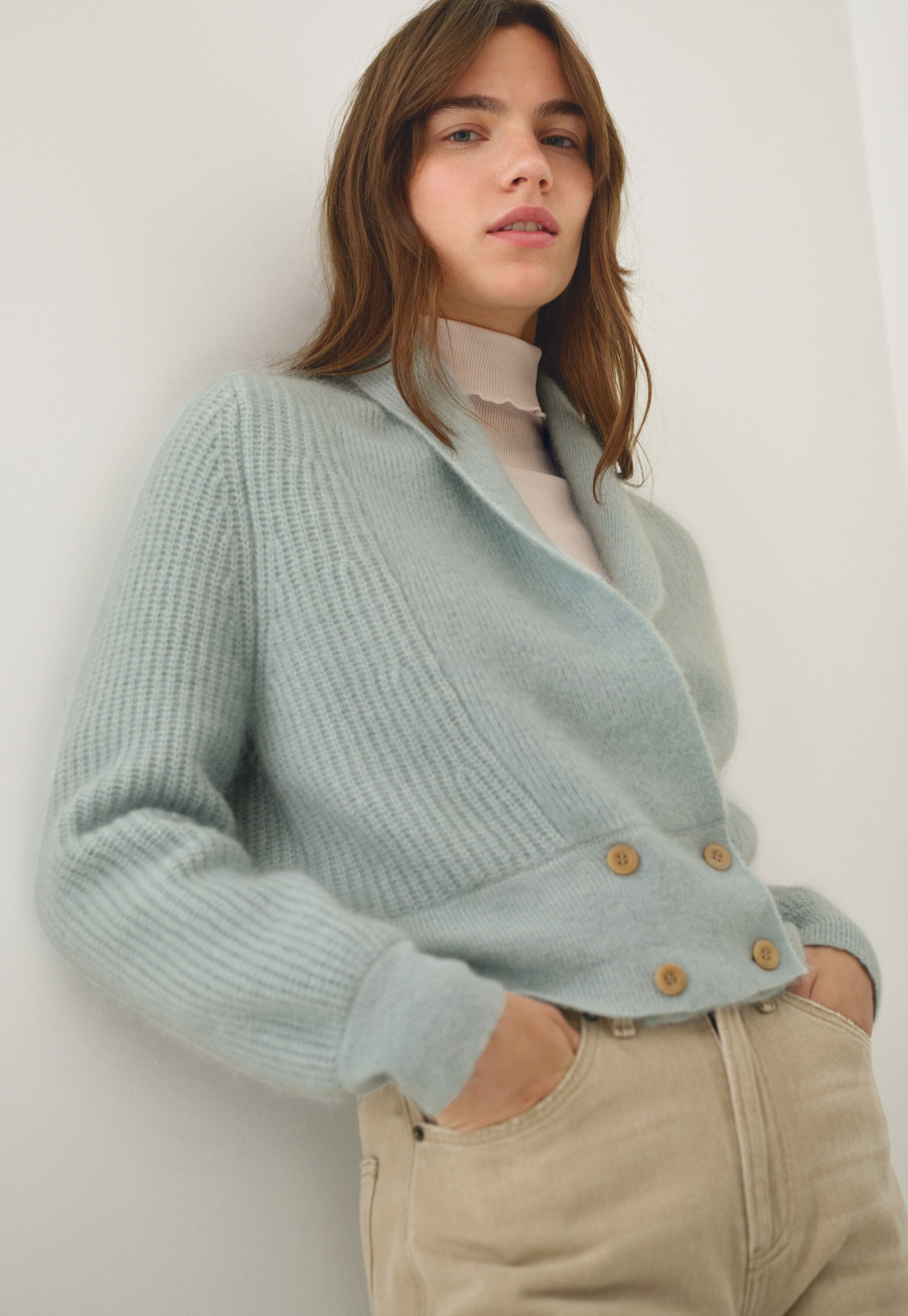 Cardigan mit Schalkragen