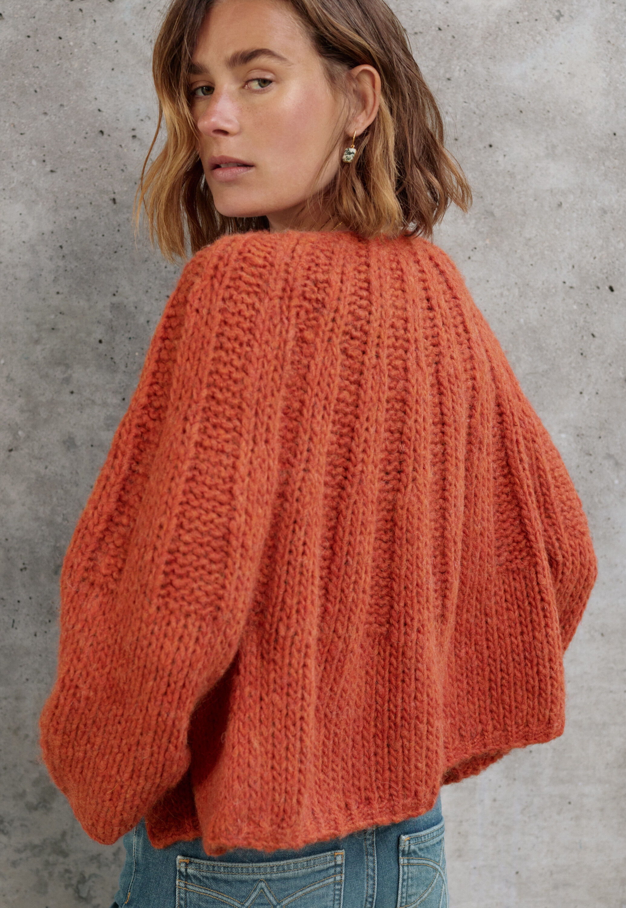 Handgestrickter Cardigan