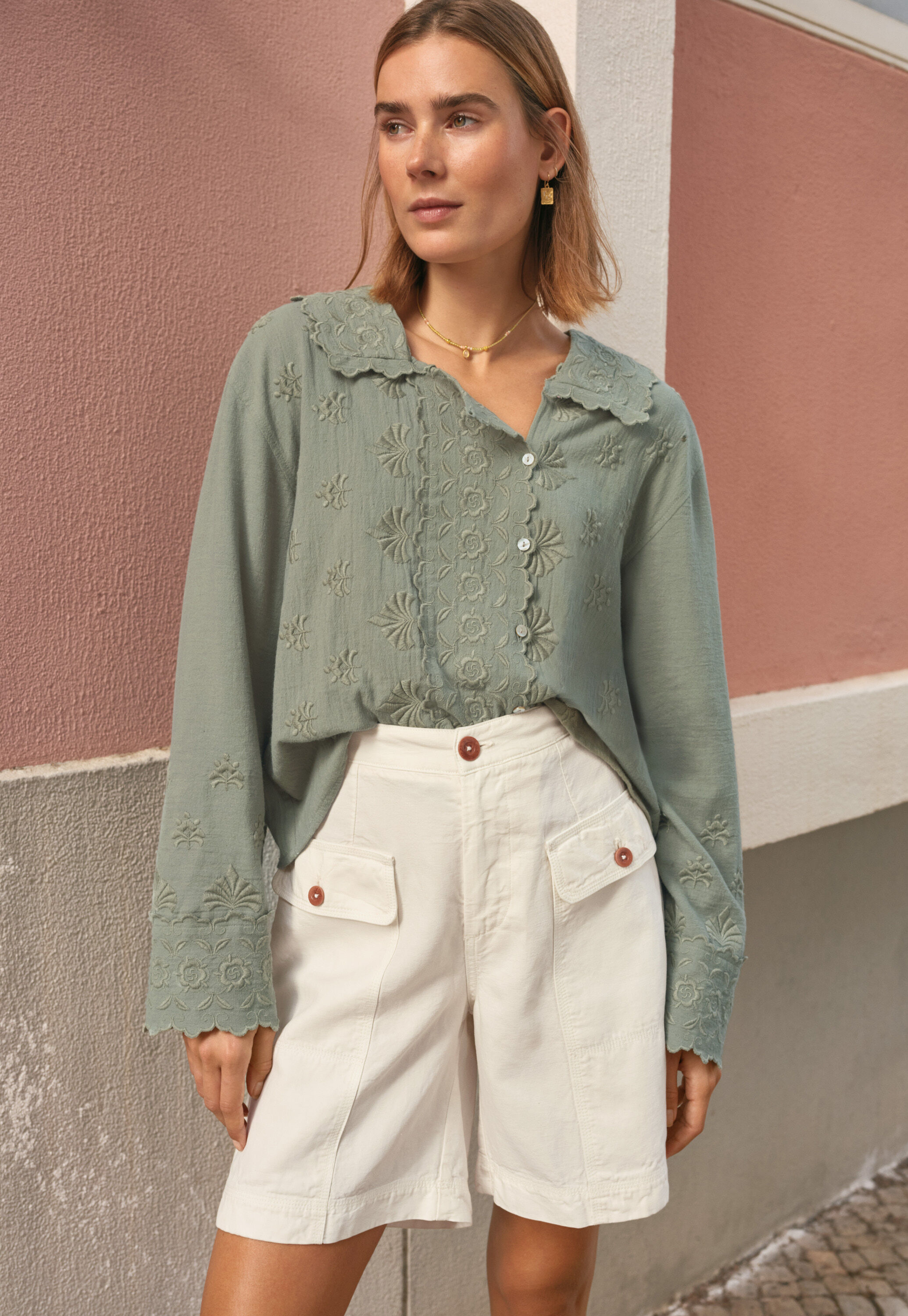Safari-Shorts, Elfenbein, large