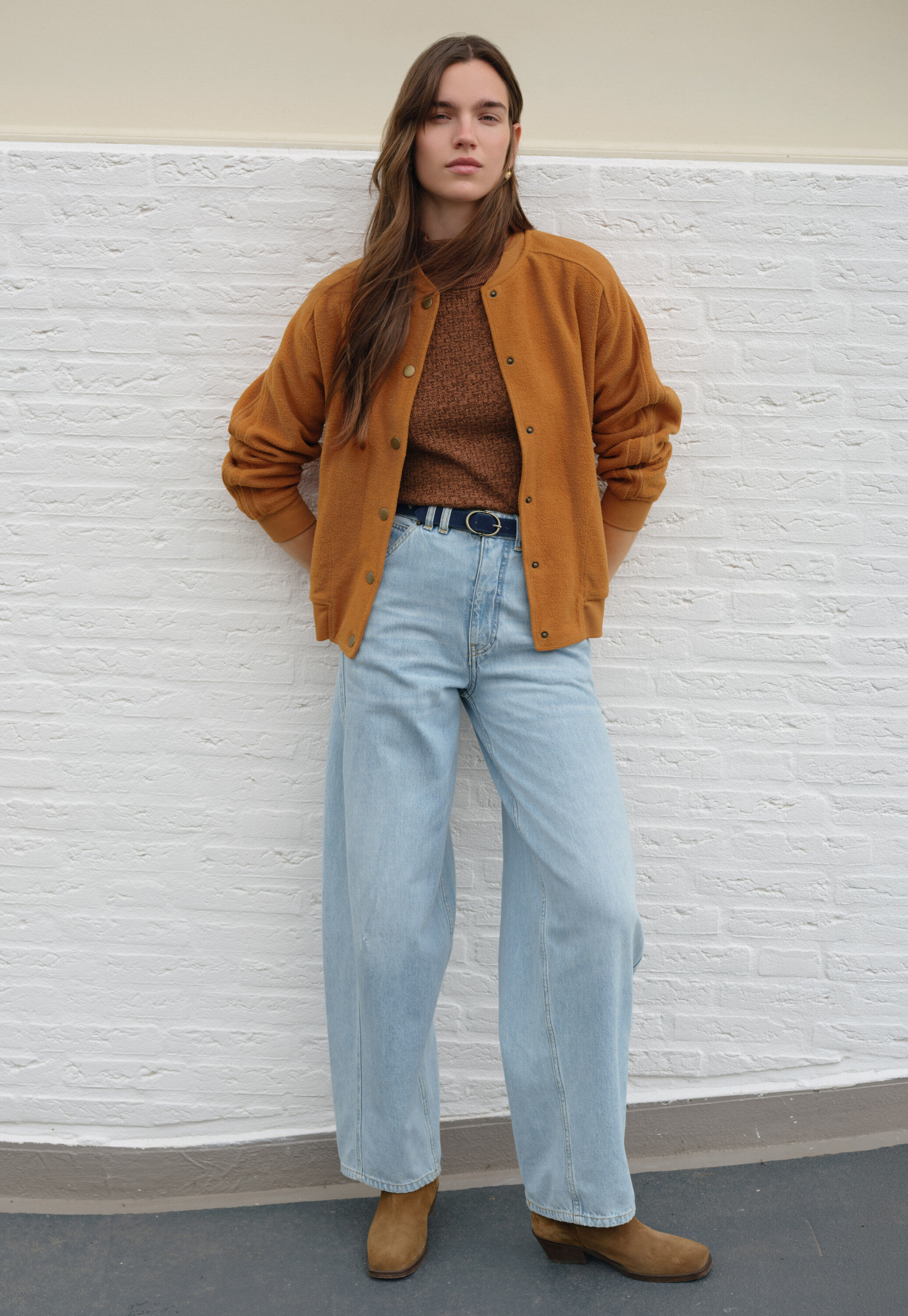 Jeans mit Nahtdetails