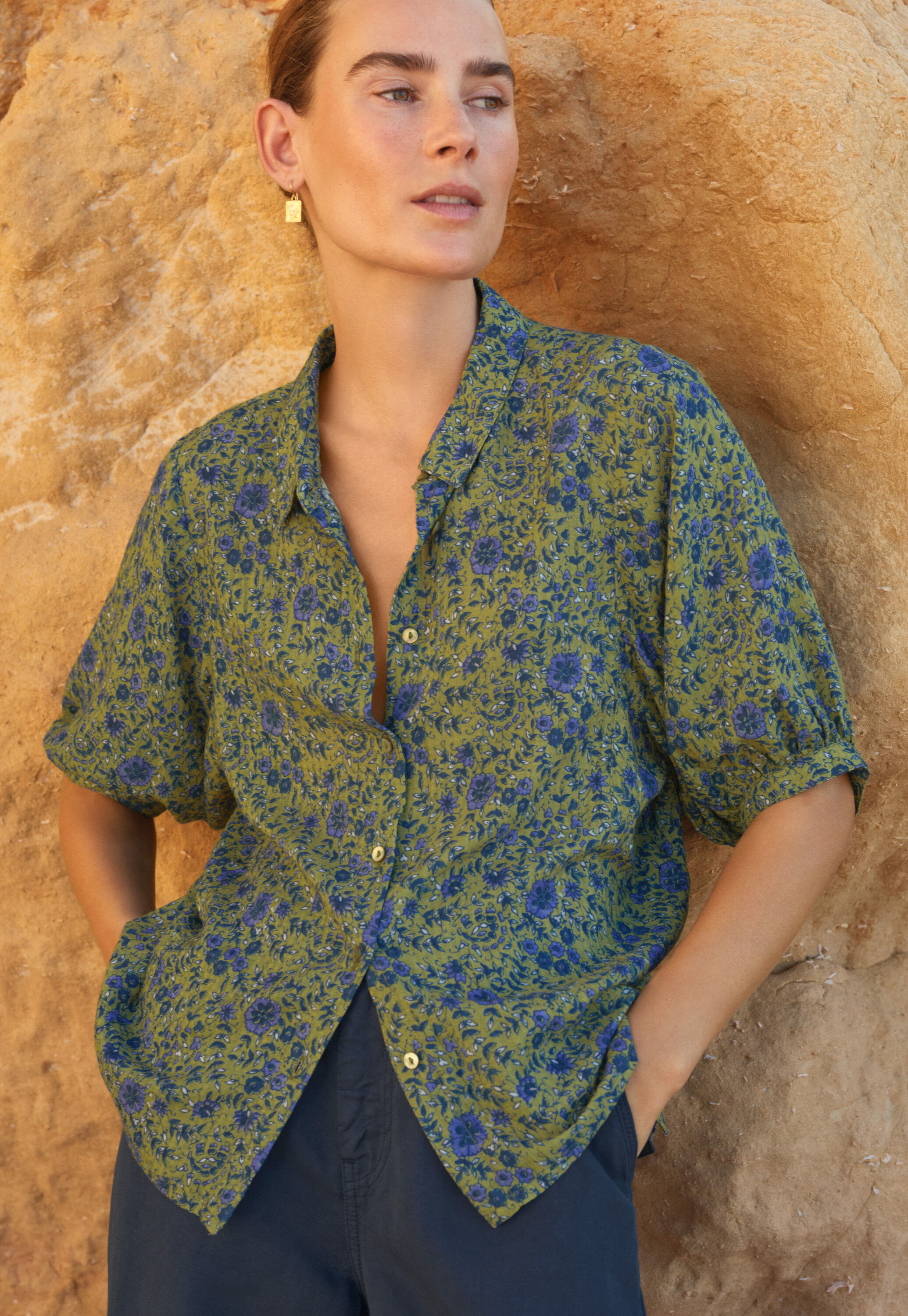 Bestickte Bluse