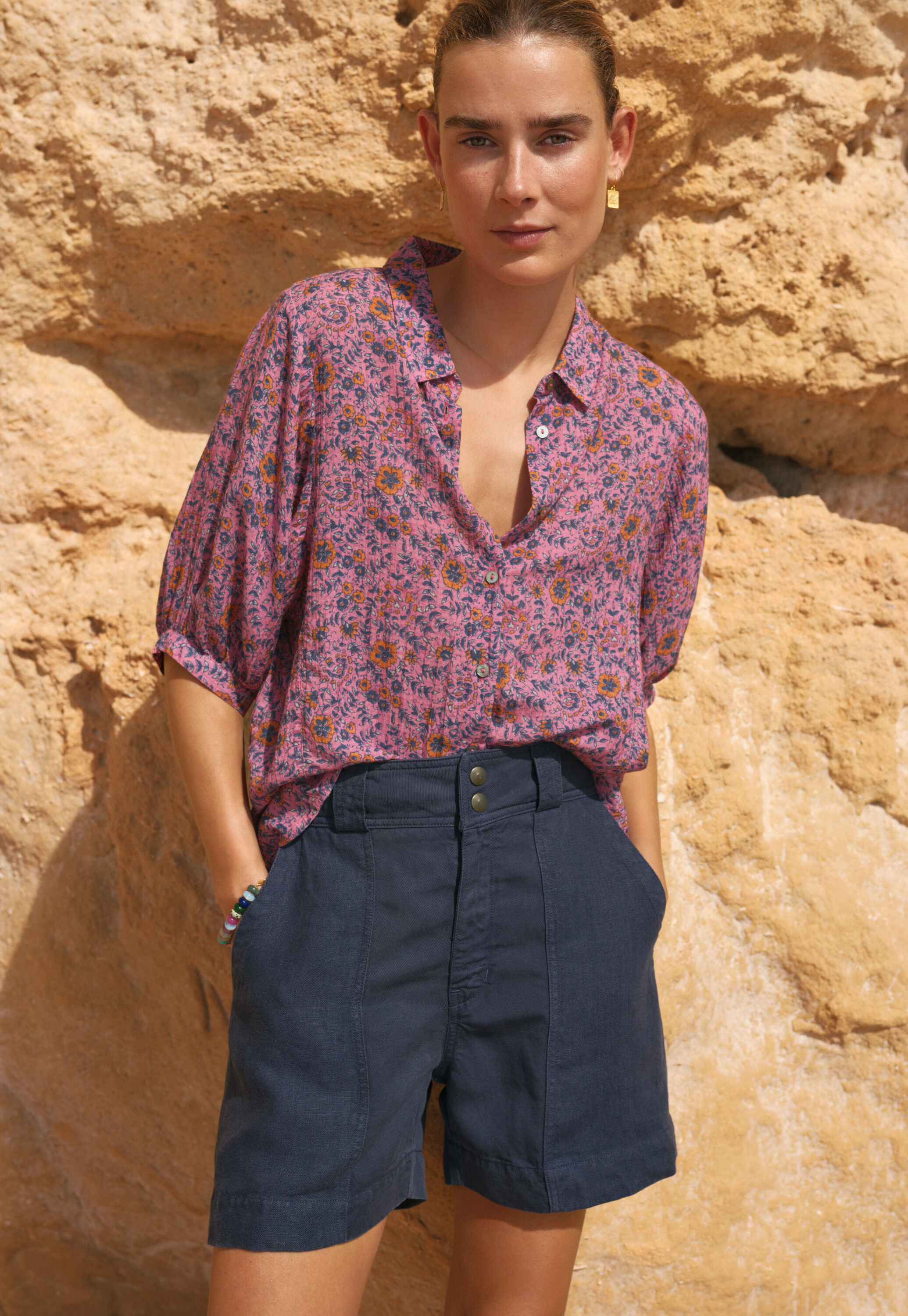 Bestickte Bluse