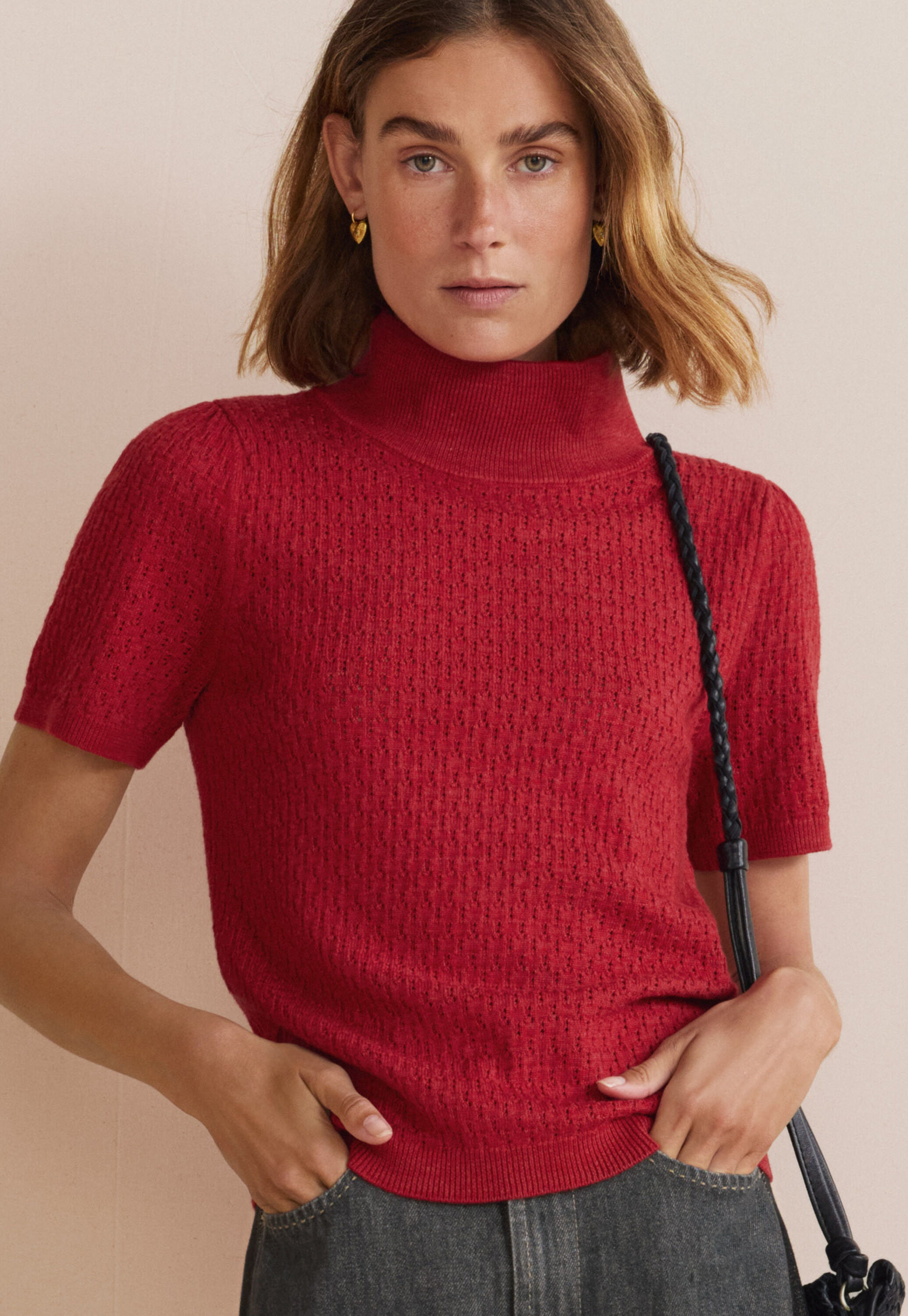 Pointelle-Pullover