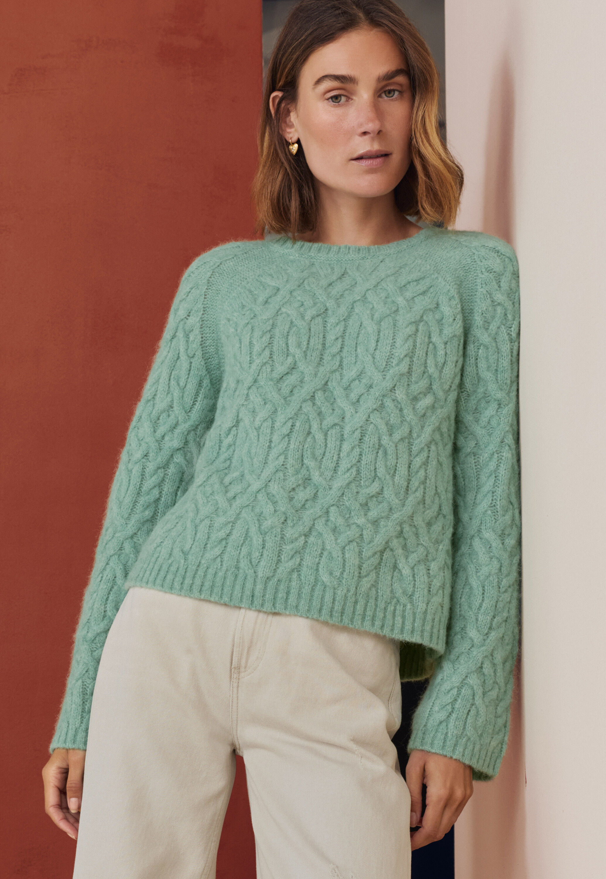 Cardigan mit Waffelmuster