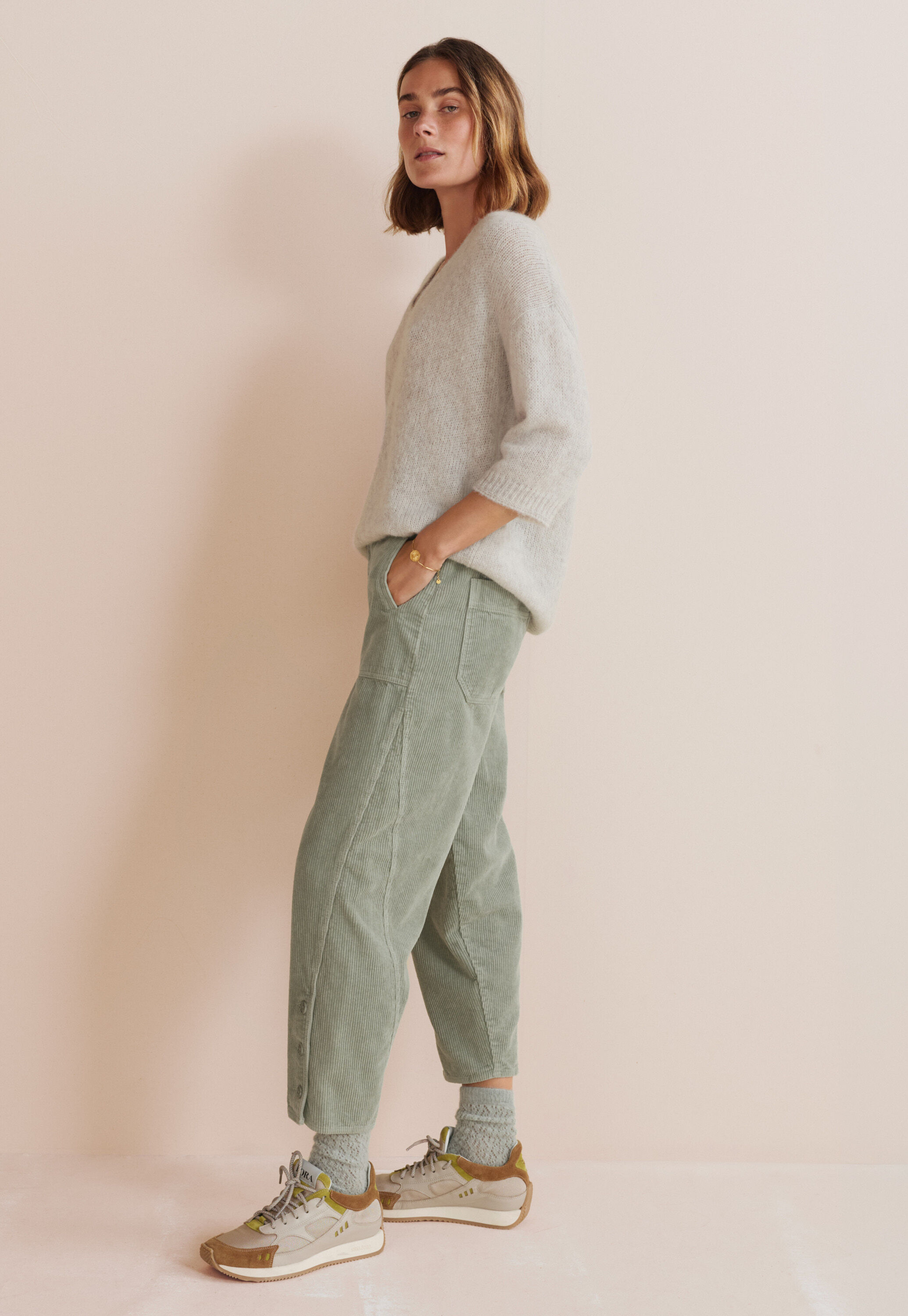 Cardigan mit Waffelmuster