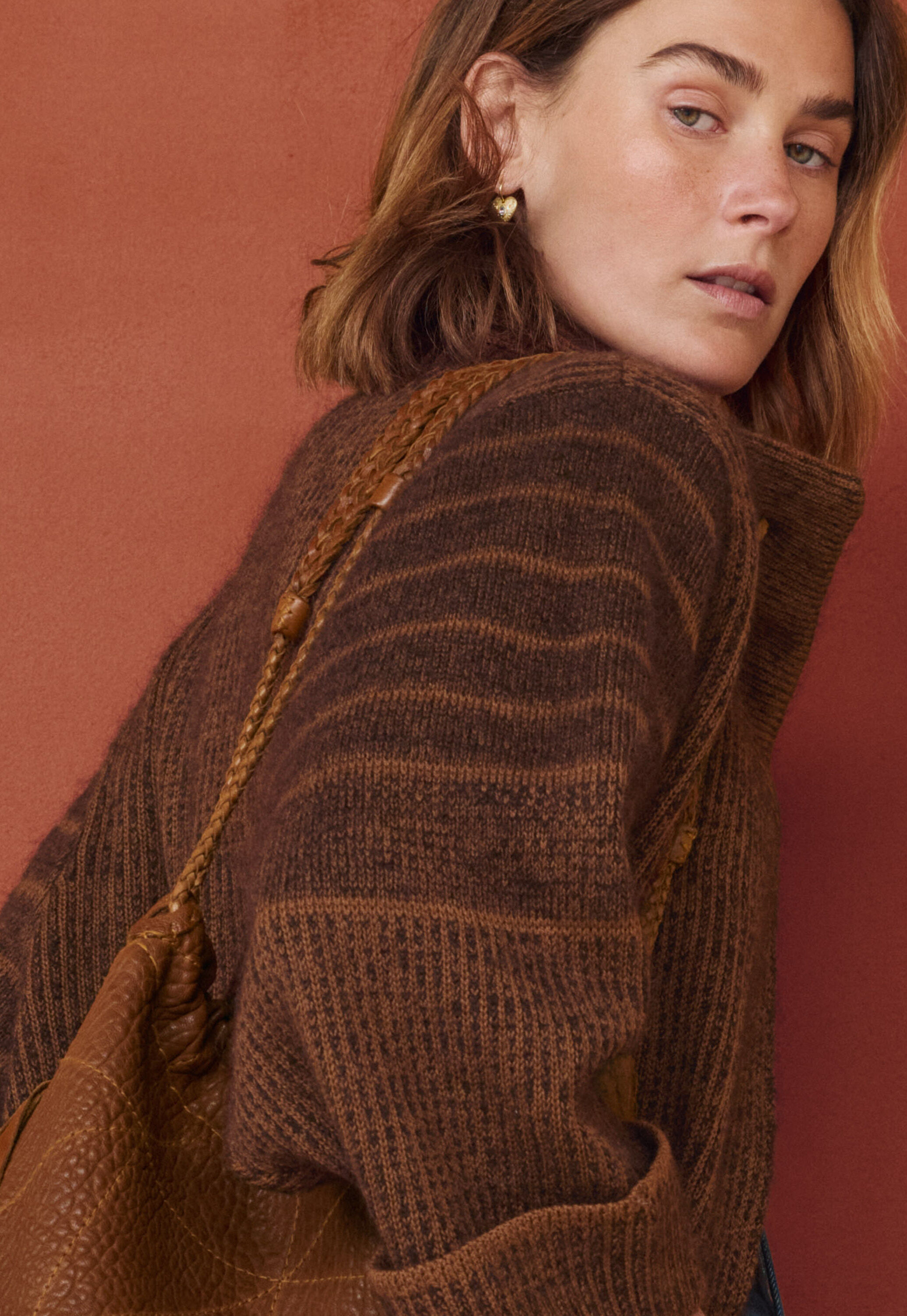 Cardigan mit Waffelmuster