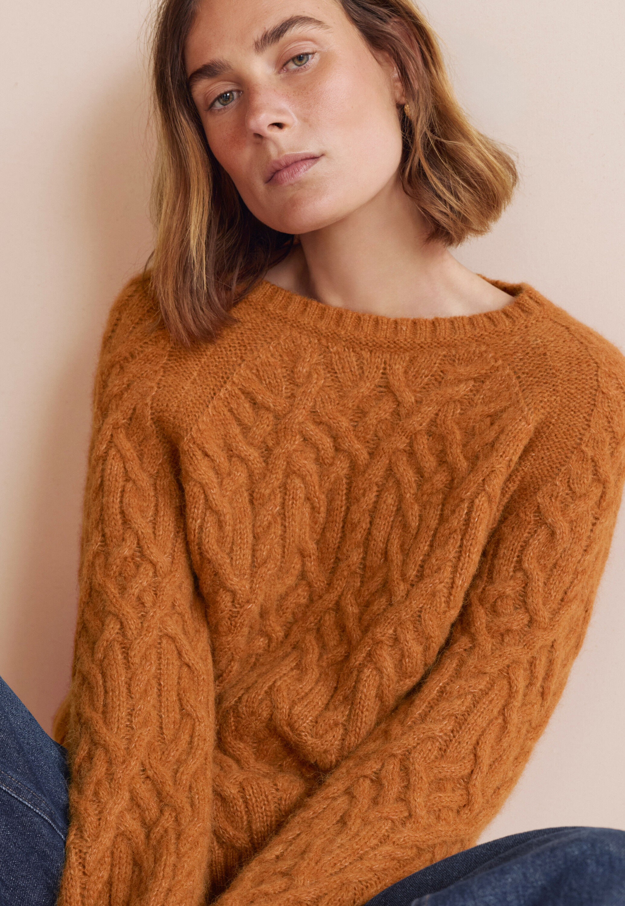 Cardigan mit Waffelmuster