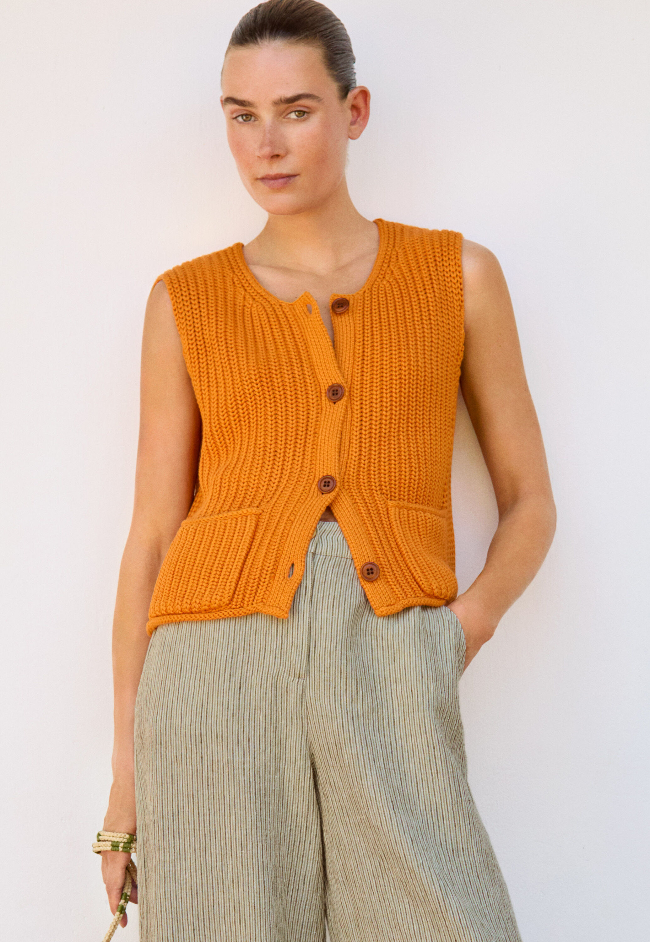 &Auml;rmelloser Cardigan