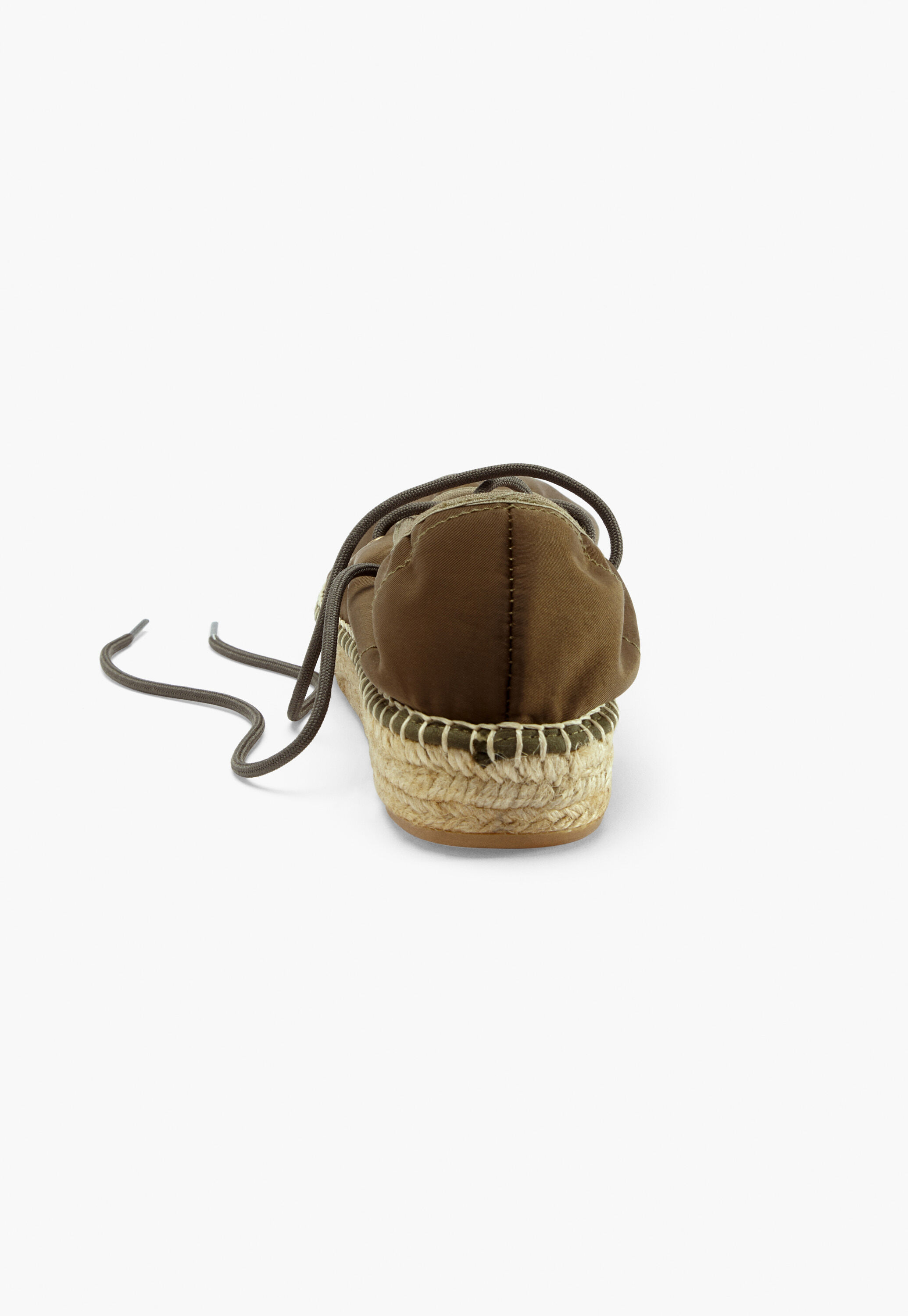 Geschn&uuml;rte Espadrilles, Khaki, large