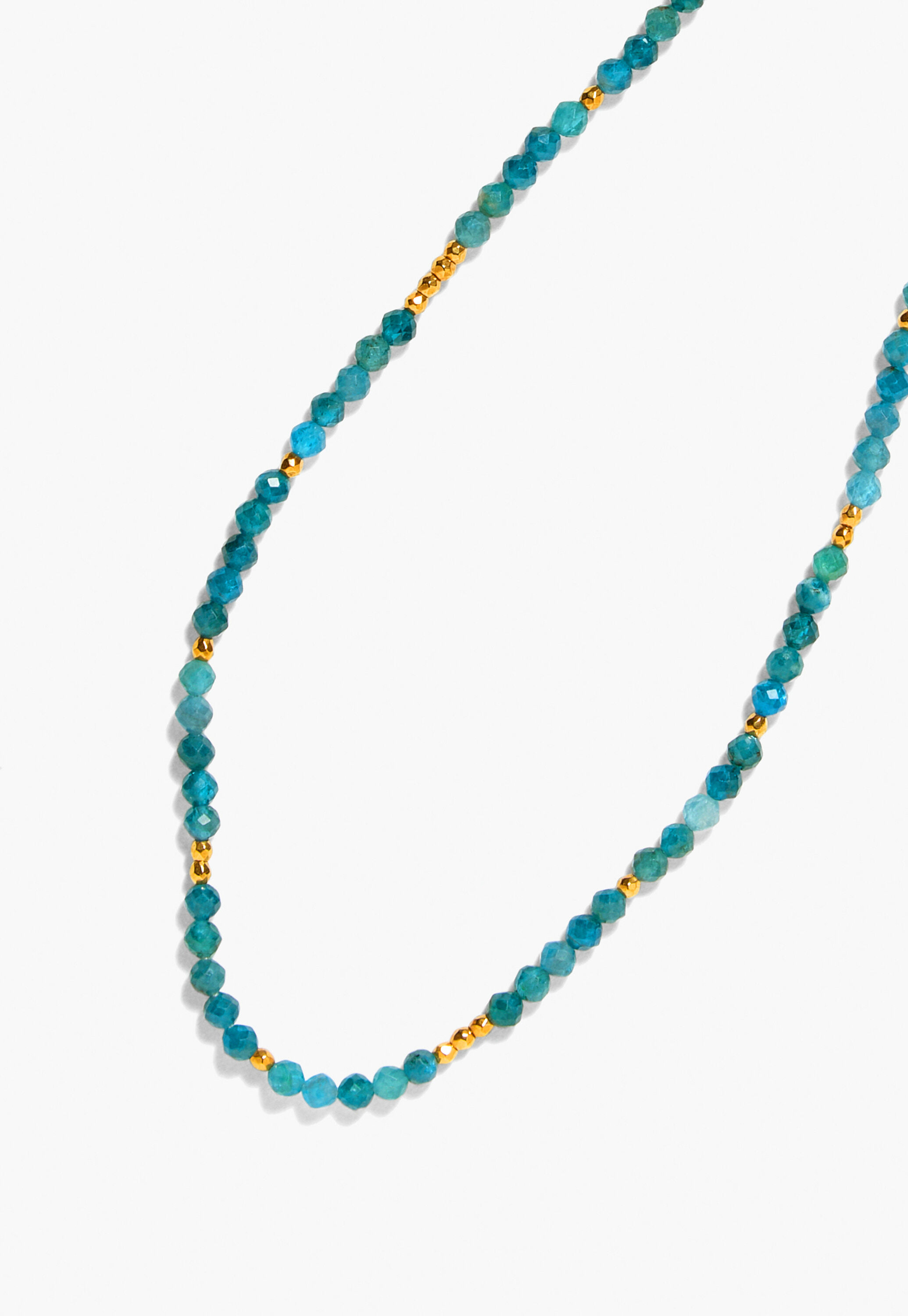 Perlenkette, Aquamarin, large