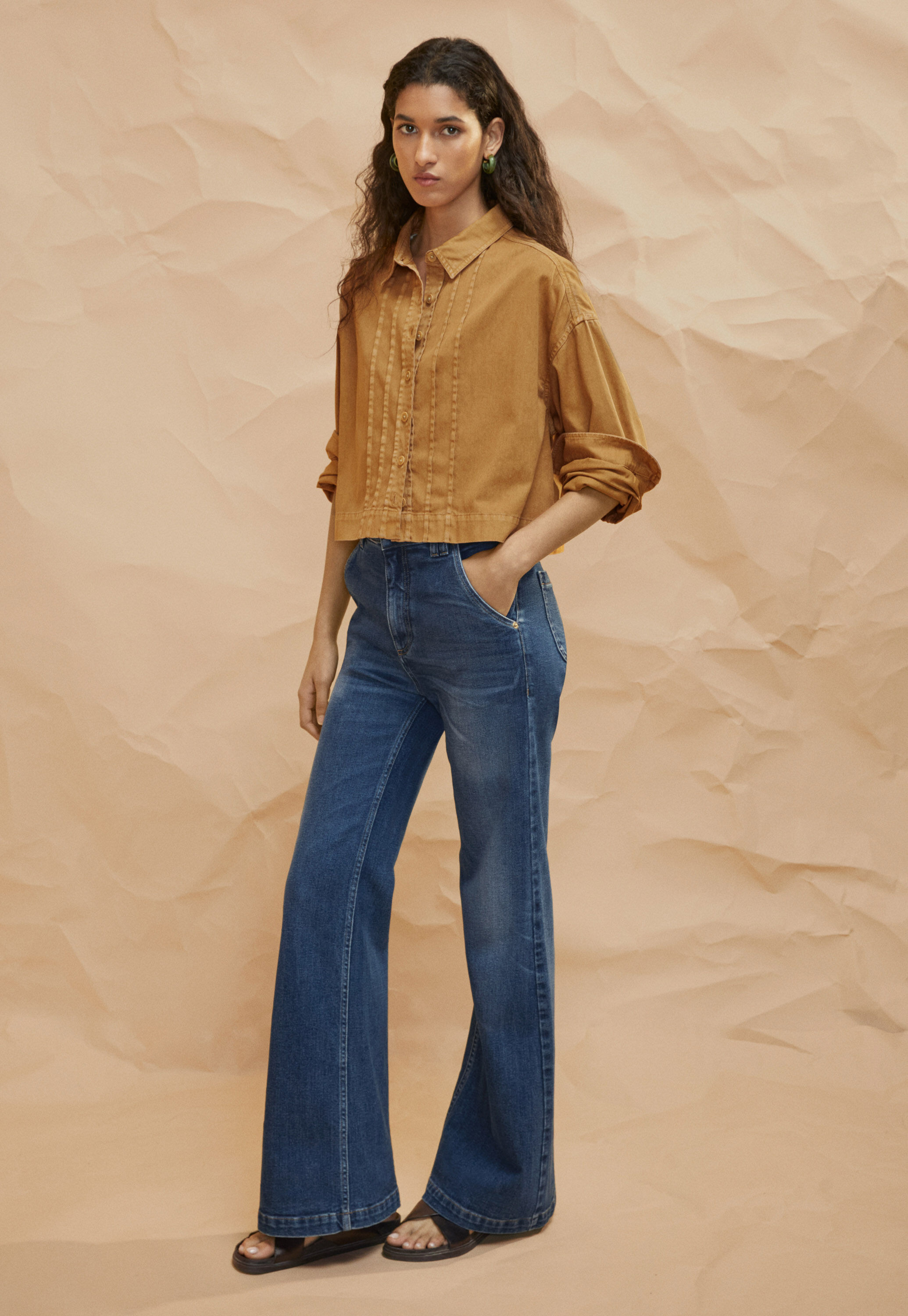 Kurzbluse, Warmes Lohbraun, large