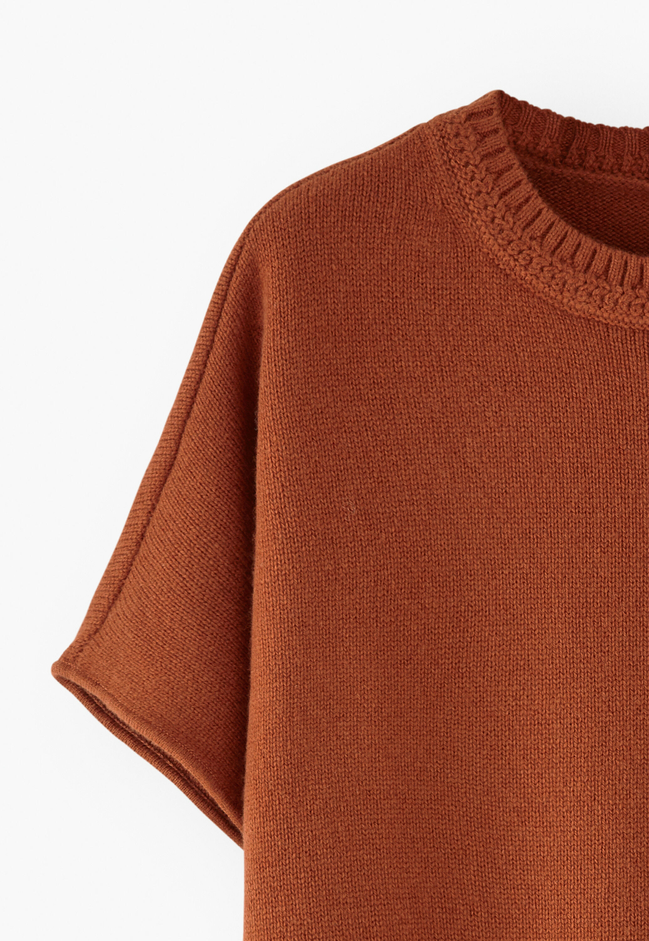 Strickkleid mit Dolman-&Auml;rmeln, Gebranntes Orange, large