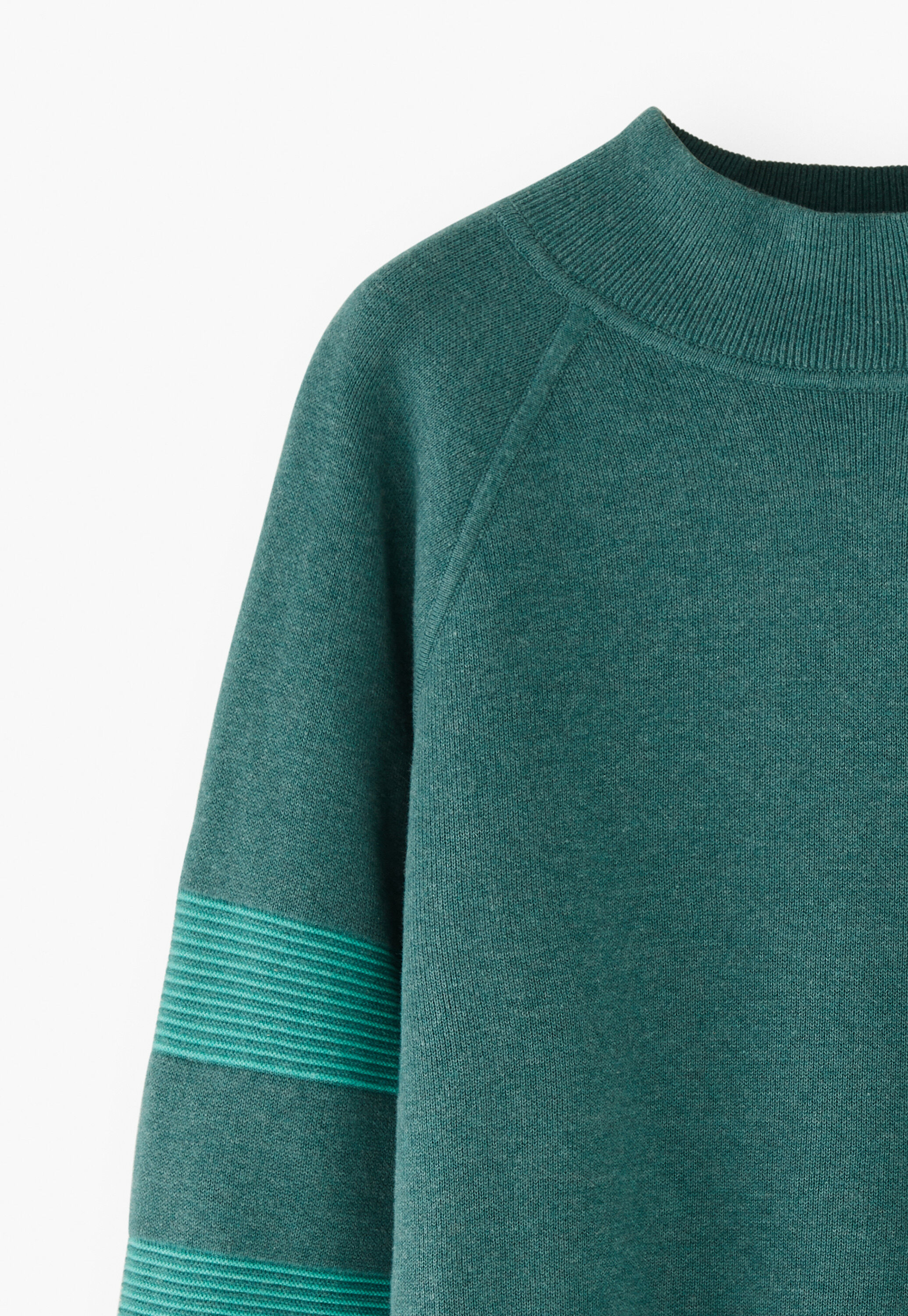 Raglanpullover, Dunkles Aquamarin, large