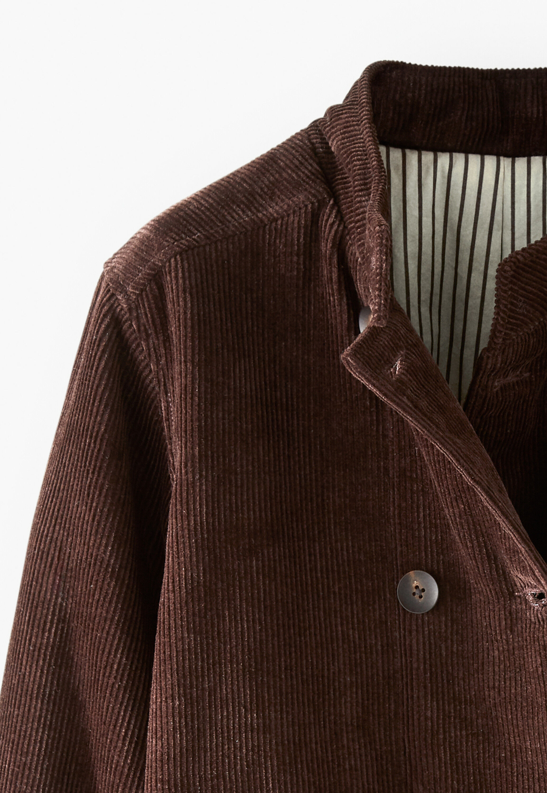 Zweireihige Jacke, Dunkle Schokolade, large