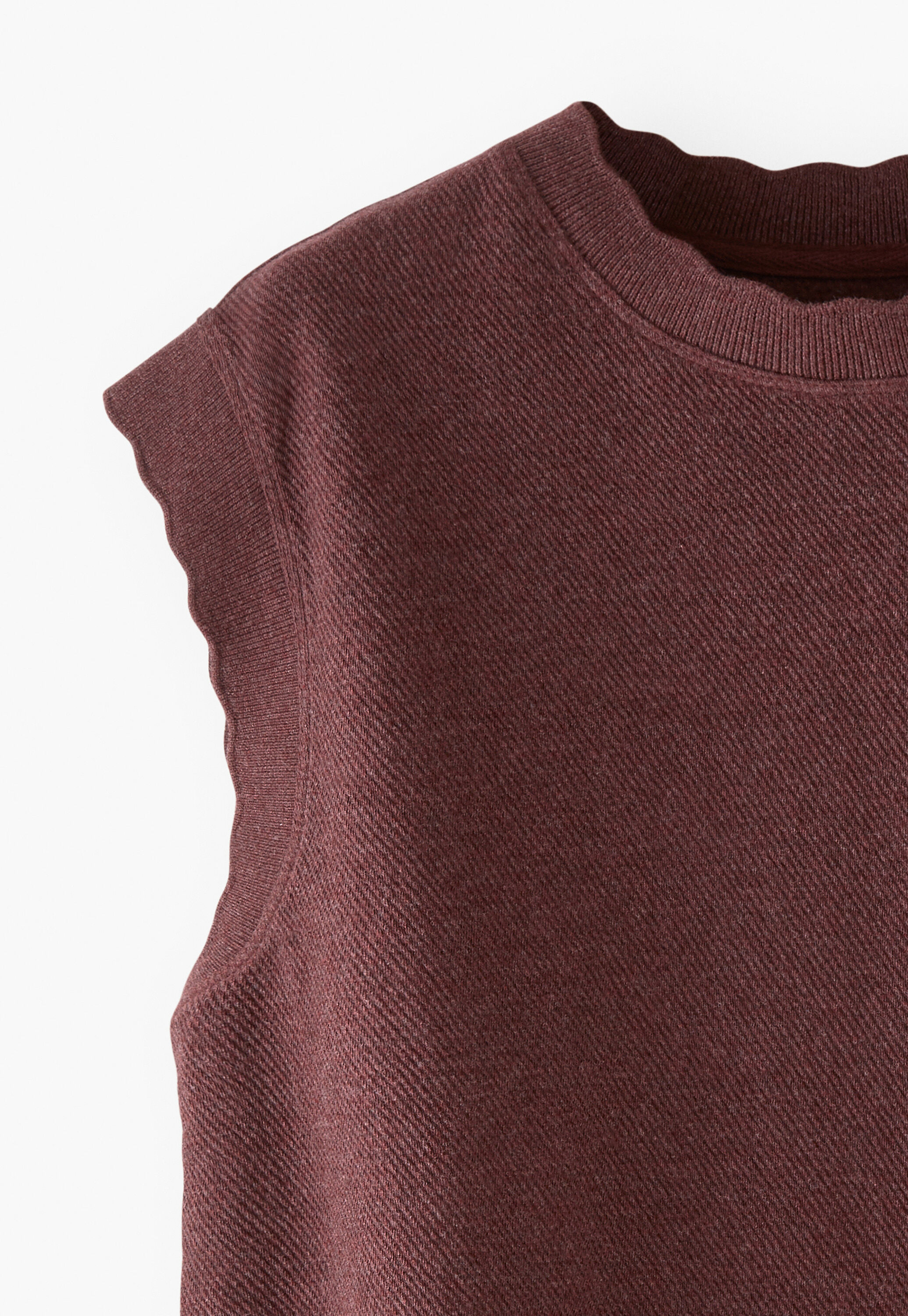 &Auml;rmelloses Sweatshirt, Wein, large
