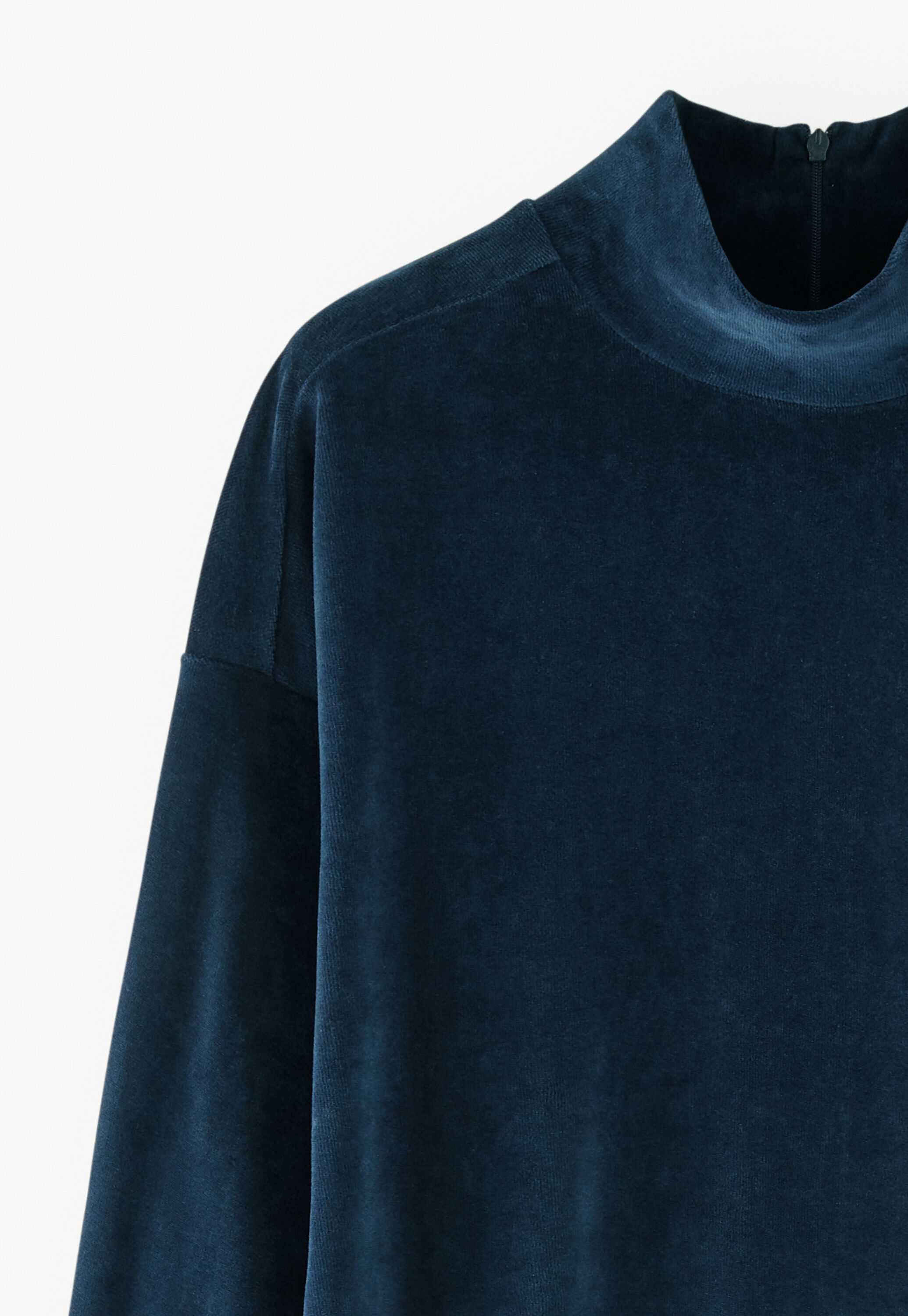 Sweatshirtkleid aus Jersey, Indigo, large