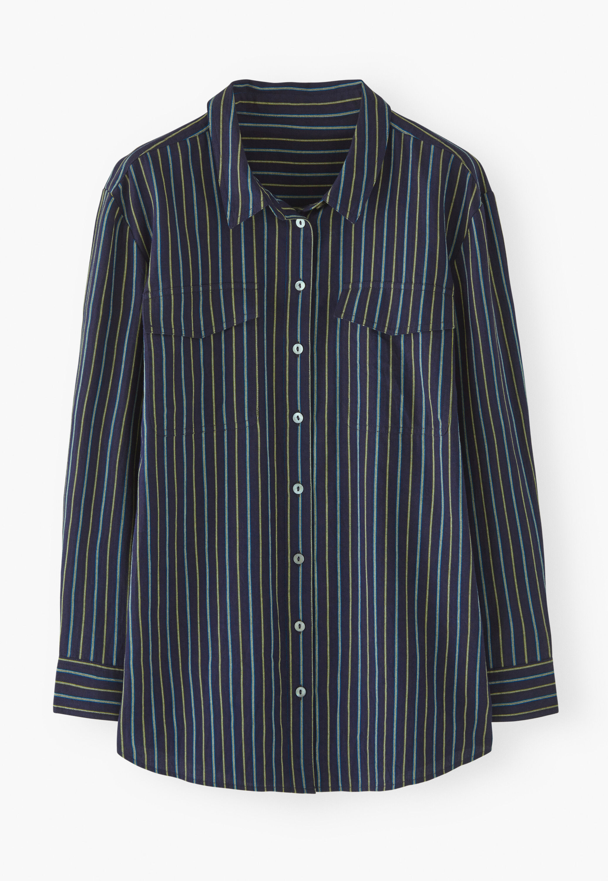 Gestreifte Bluse, Indigo, large