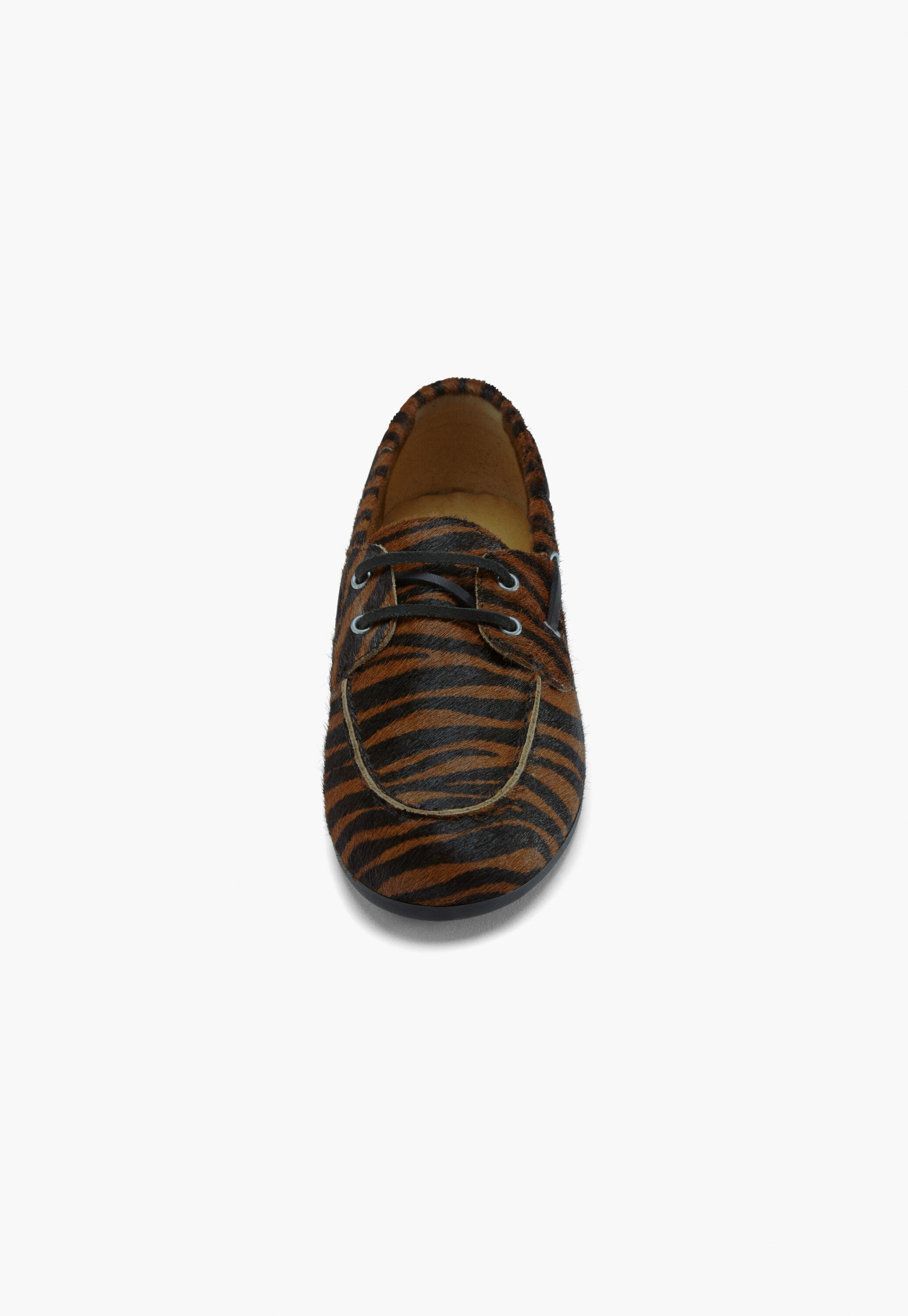 Gestreifte Loafer, Braun, large