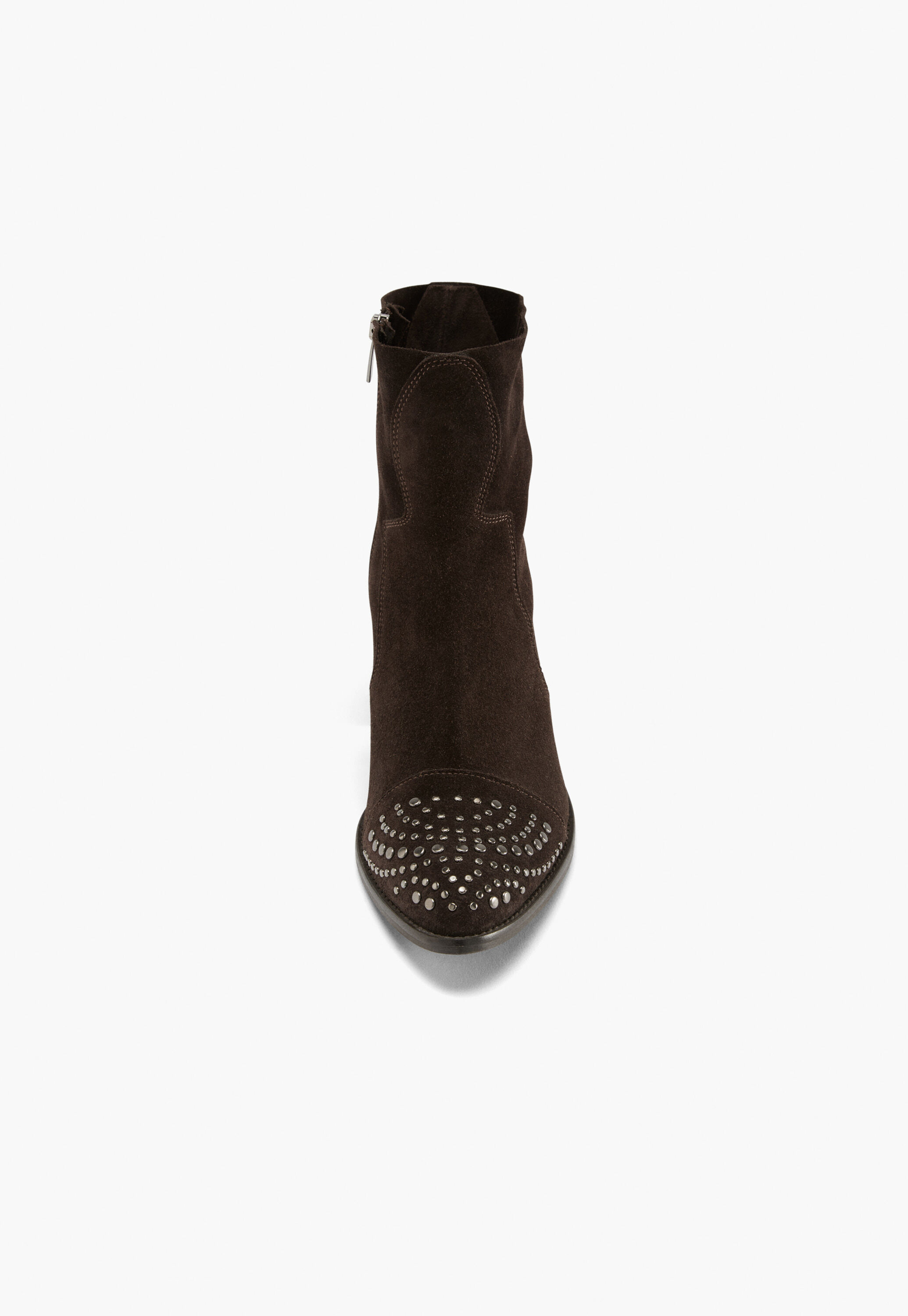 Boots mit Nietendetail, Espresso, large