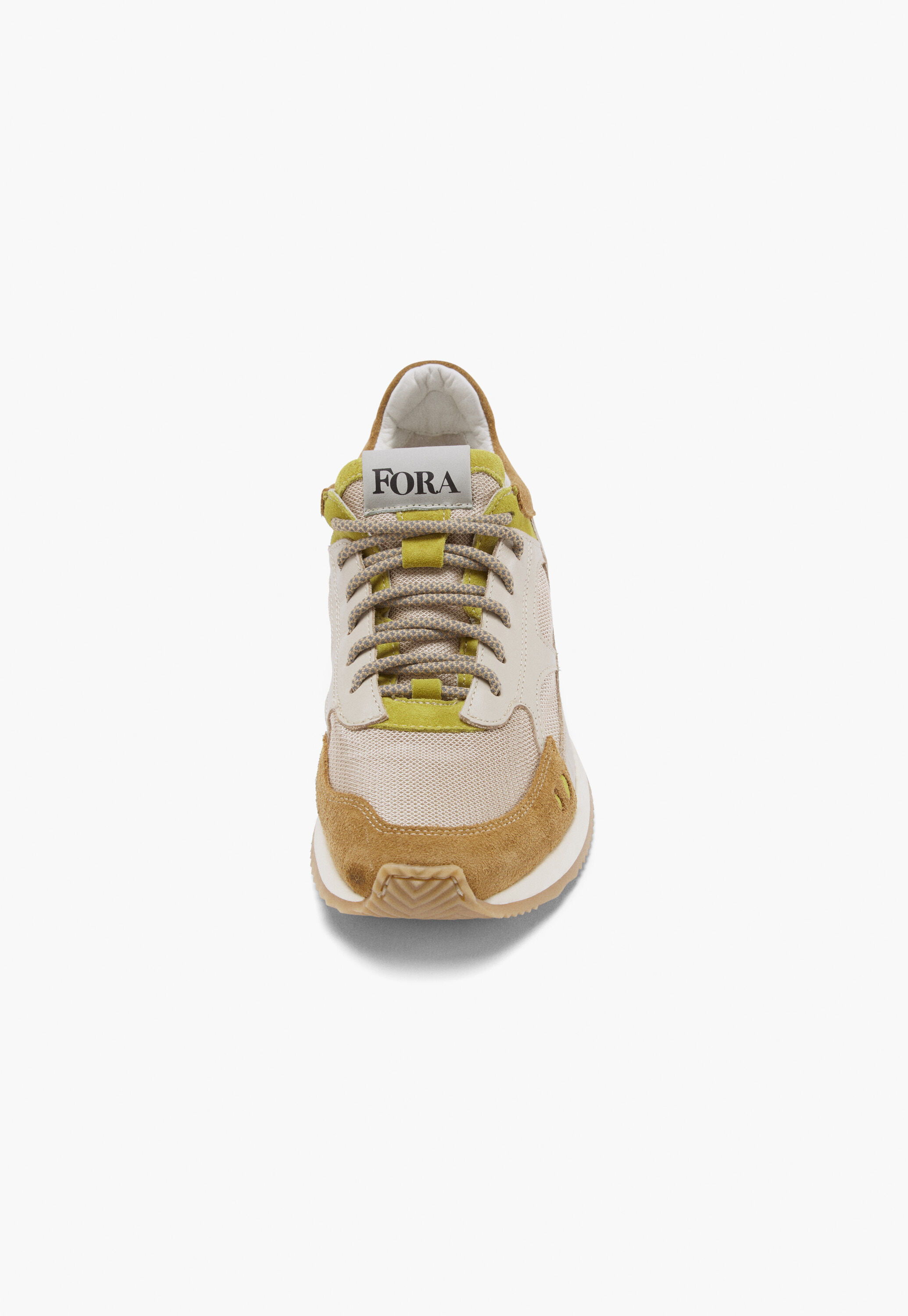 Sneaker, Cognac/Ecru, large