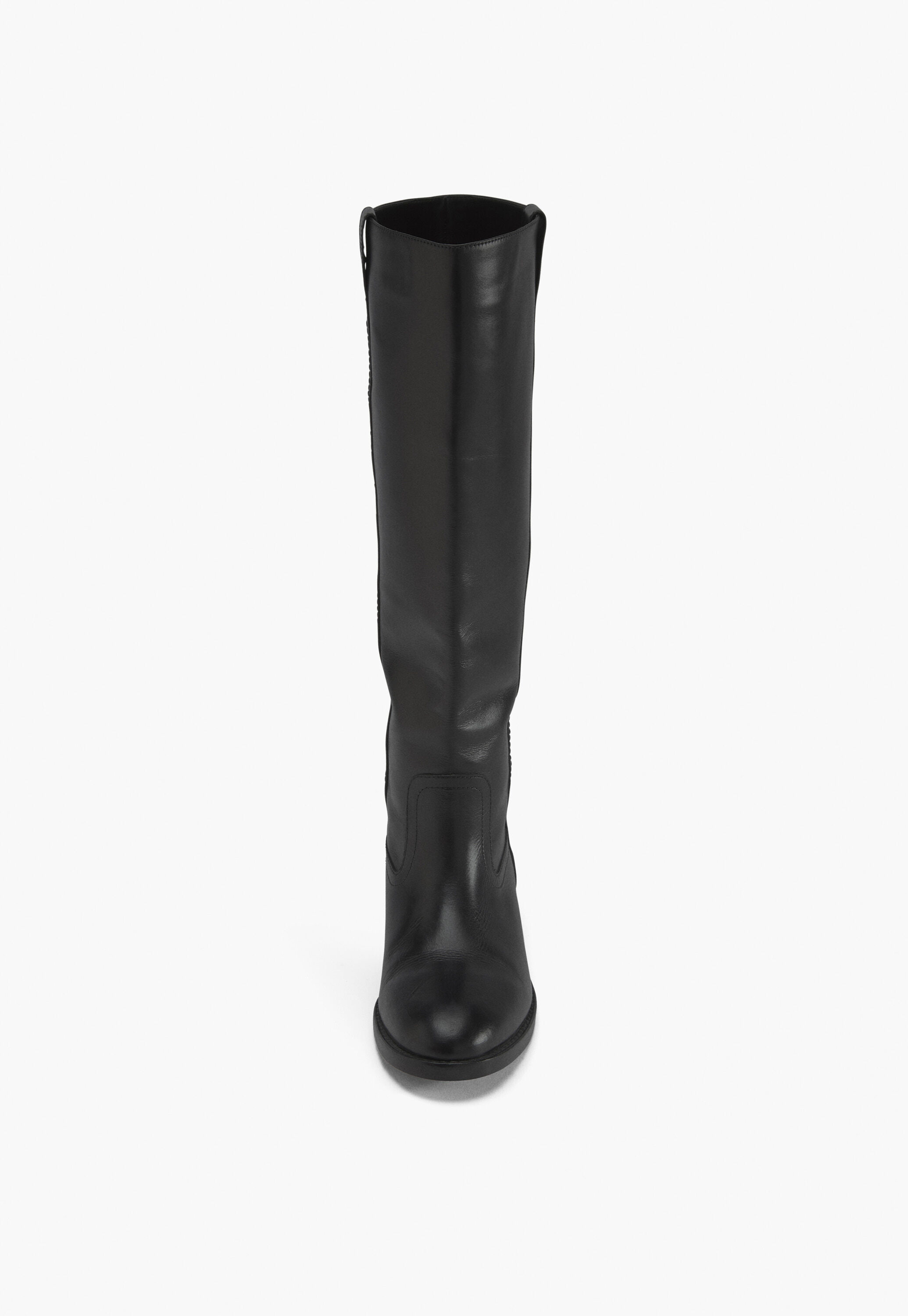 Kniehohe Stiefel, Schwarz, large
