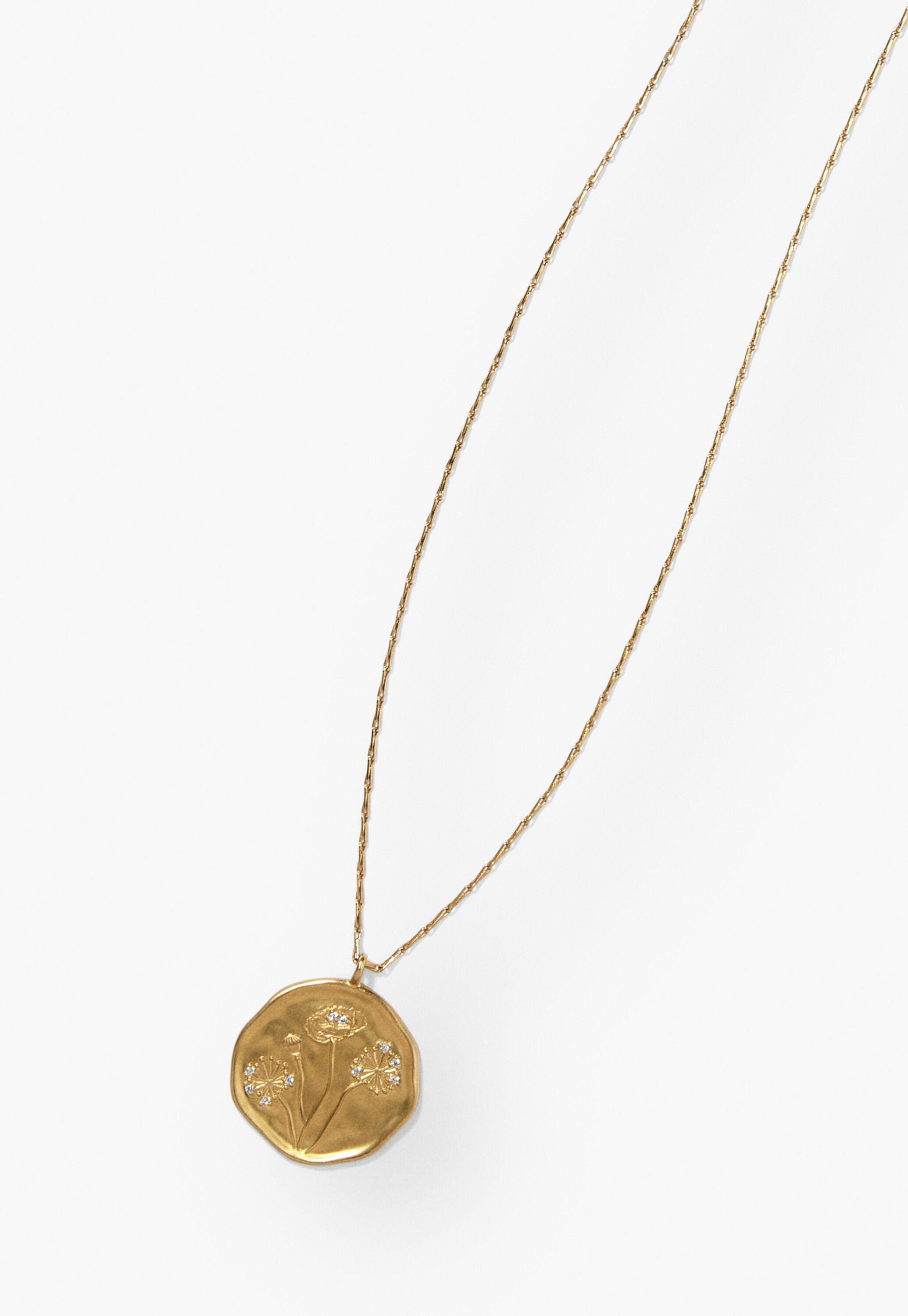 Lange Halskette mit Anh&auml;nger, Gold, large