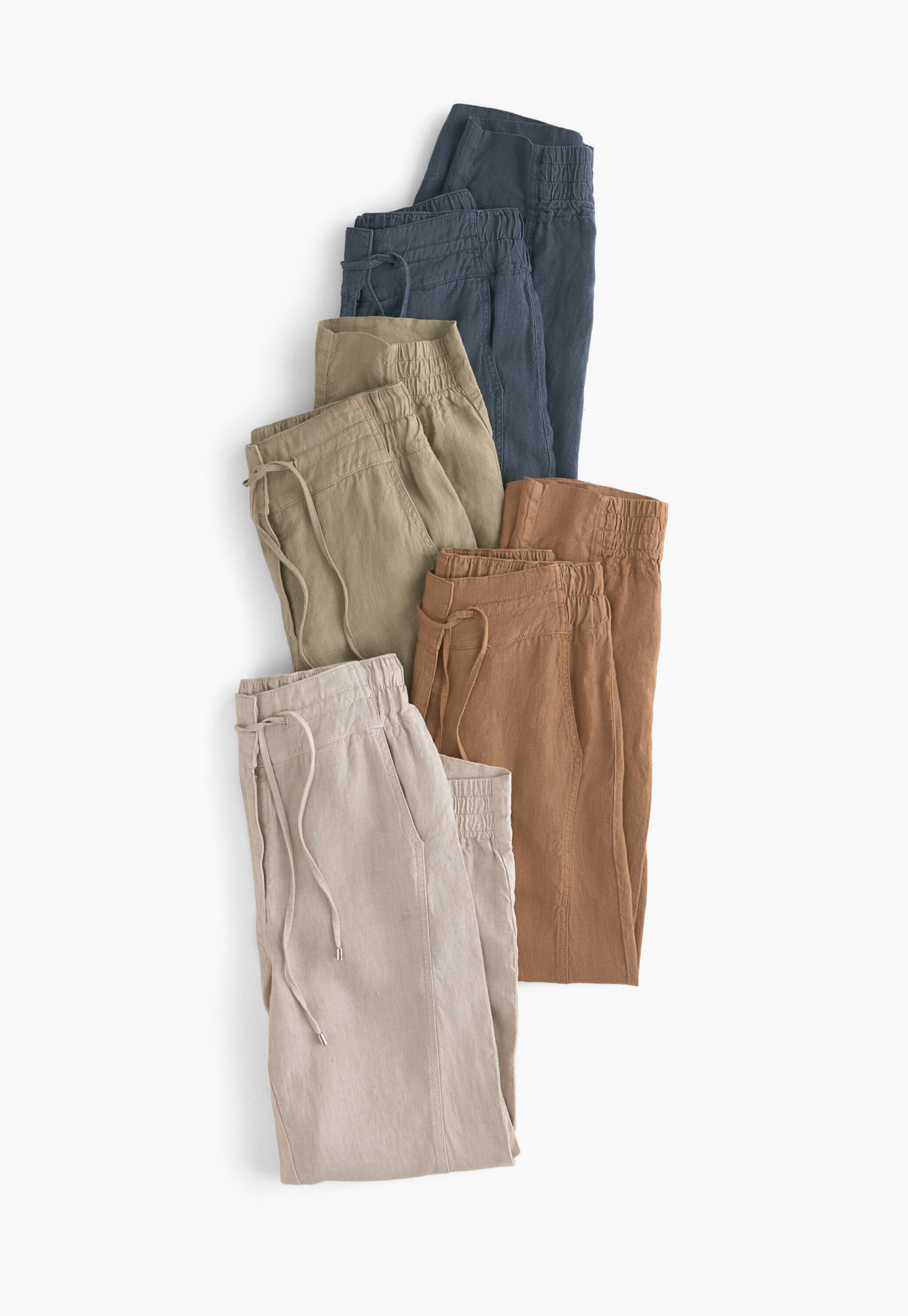 K&uuml;rzer geschnittene Hose mit weitem Bein