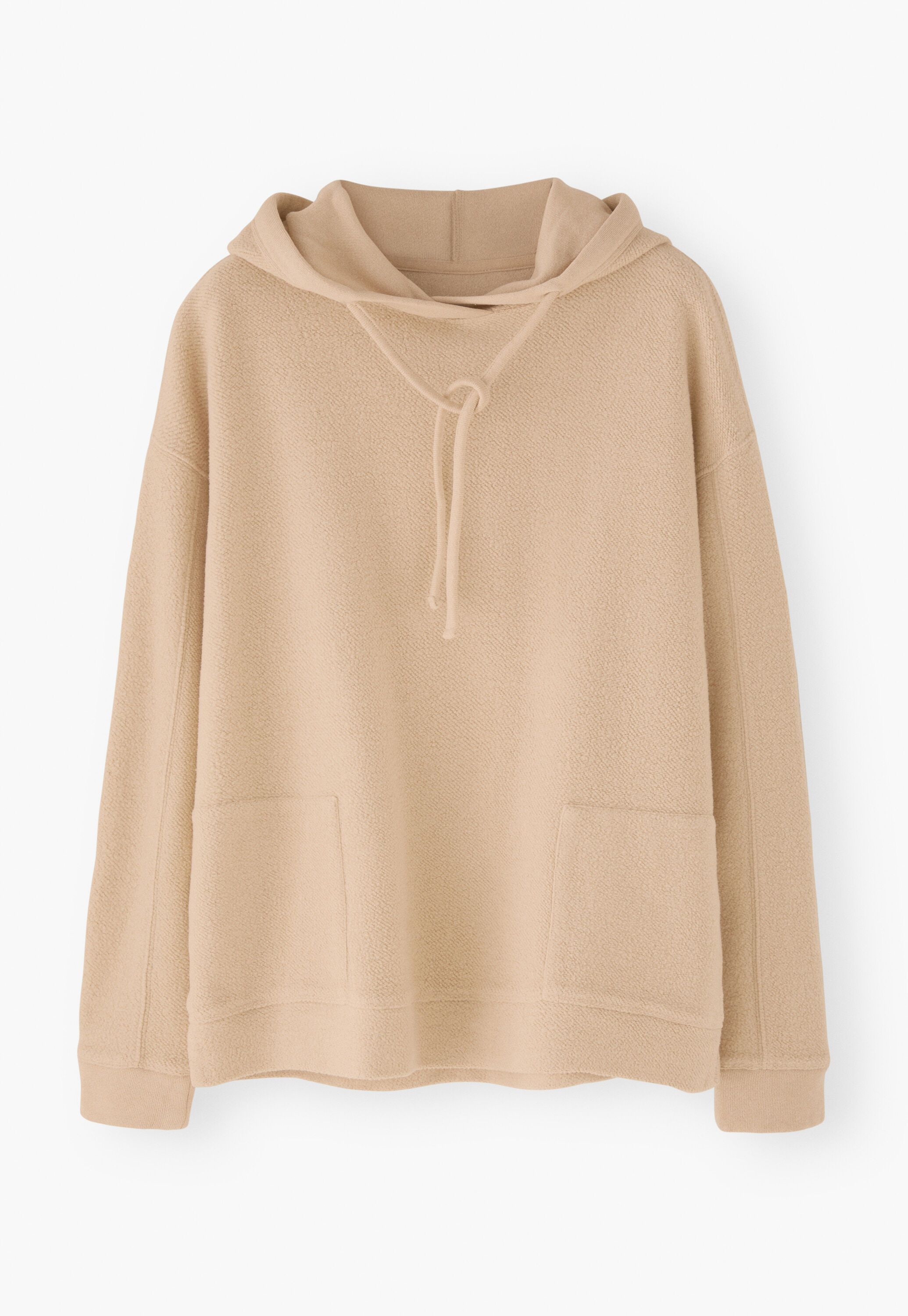 Fleece-Hoodie, Bl&uuml;te, large