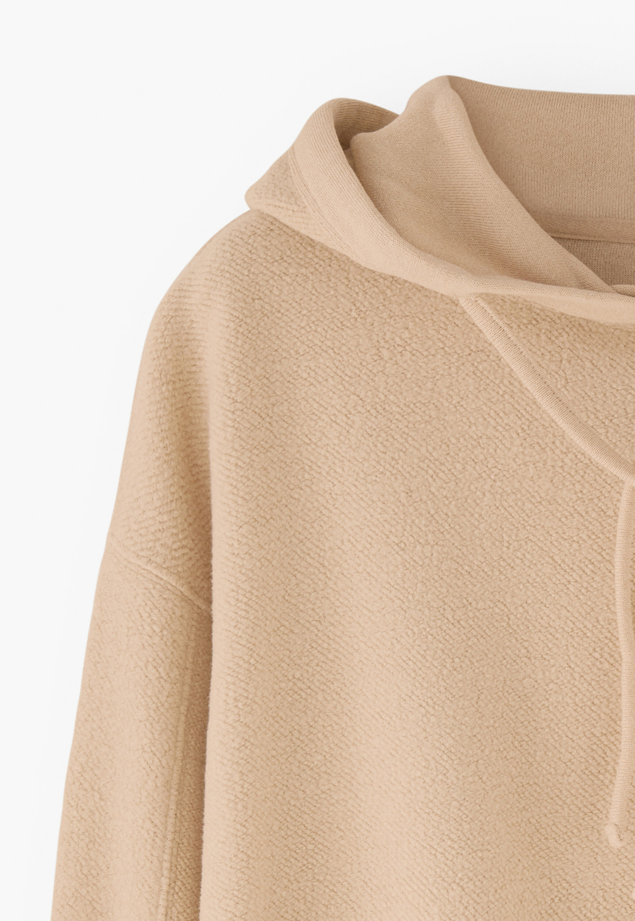 Fleece-Hoodie, Bl&uuml;te, large