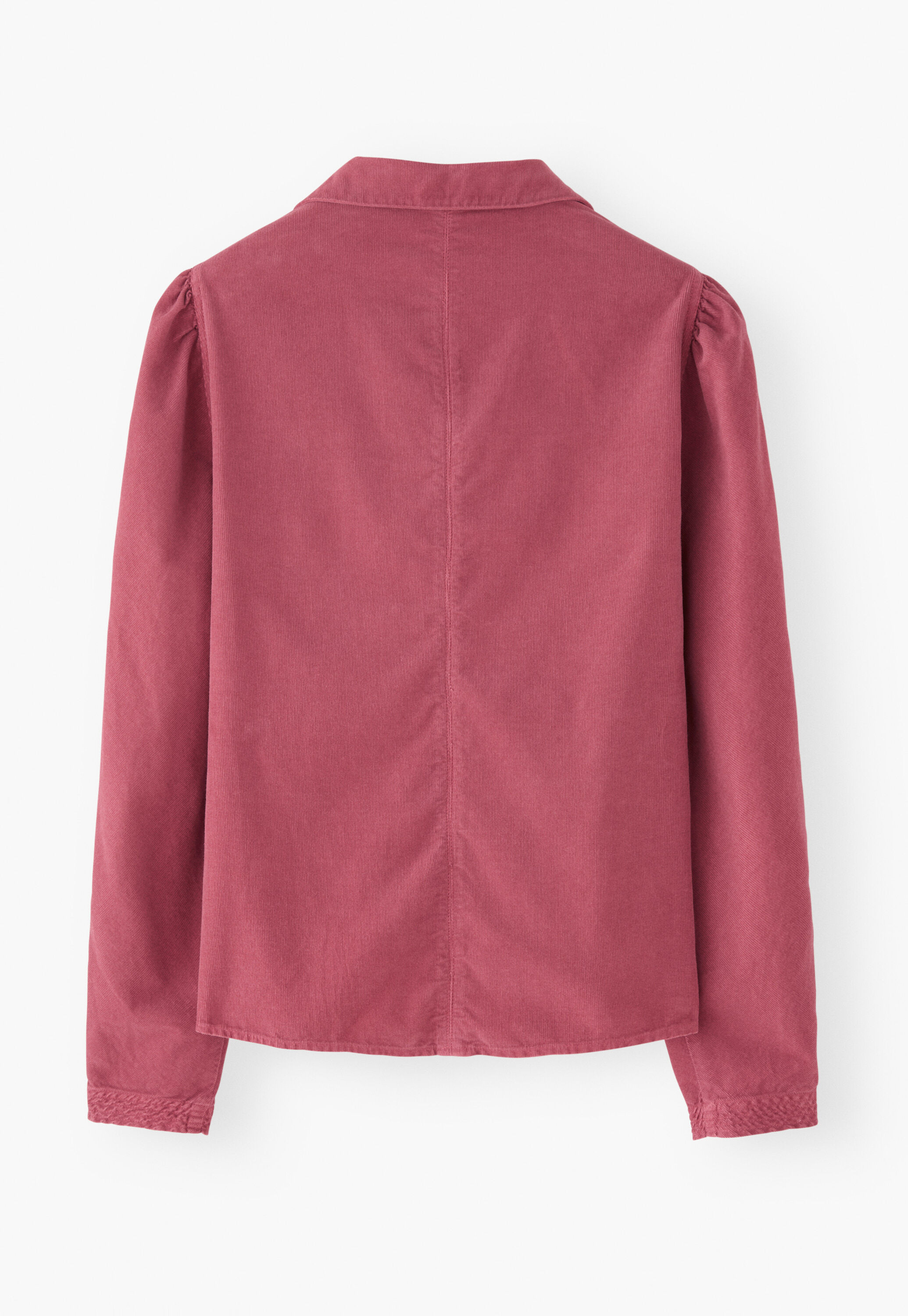 Durchgekn&ouml;pfte Bluse, Dunkles Ros&eacute;, large