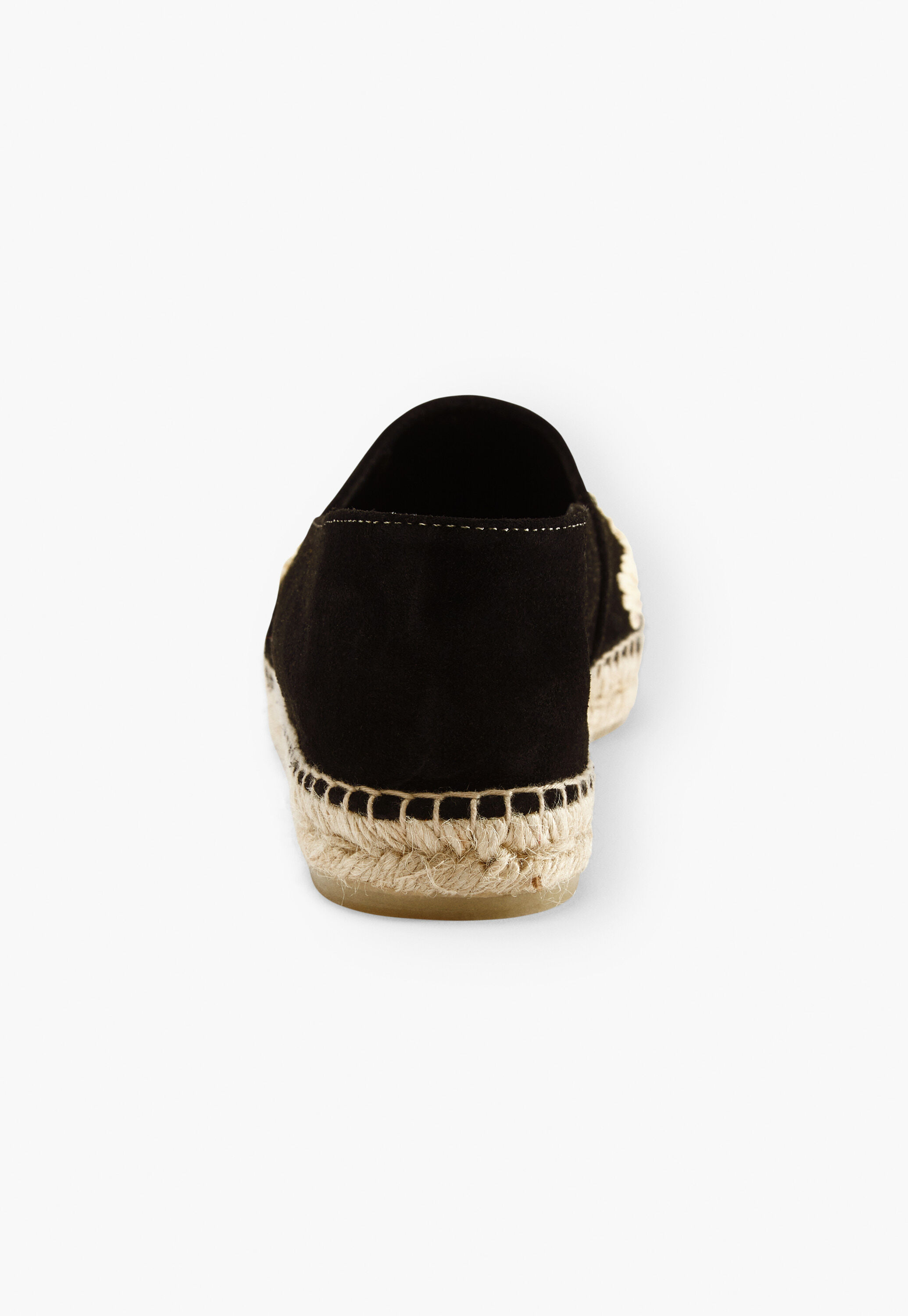 Espadrilles mit Raffiabast-Zehenpartie, Schwarz, large