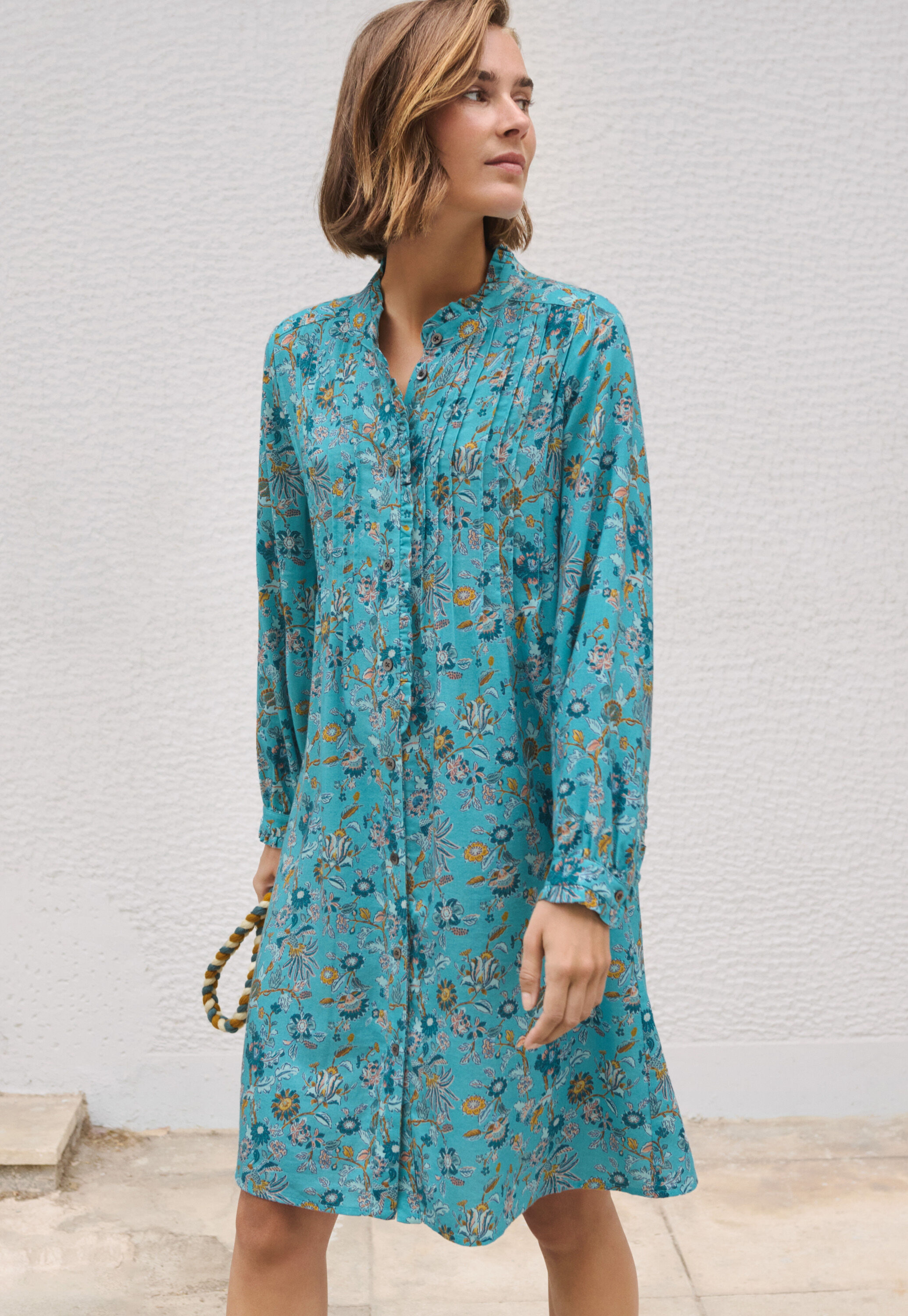 Bedrucktes Hemdblusenkleid
