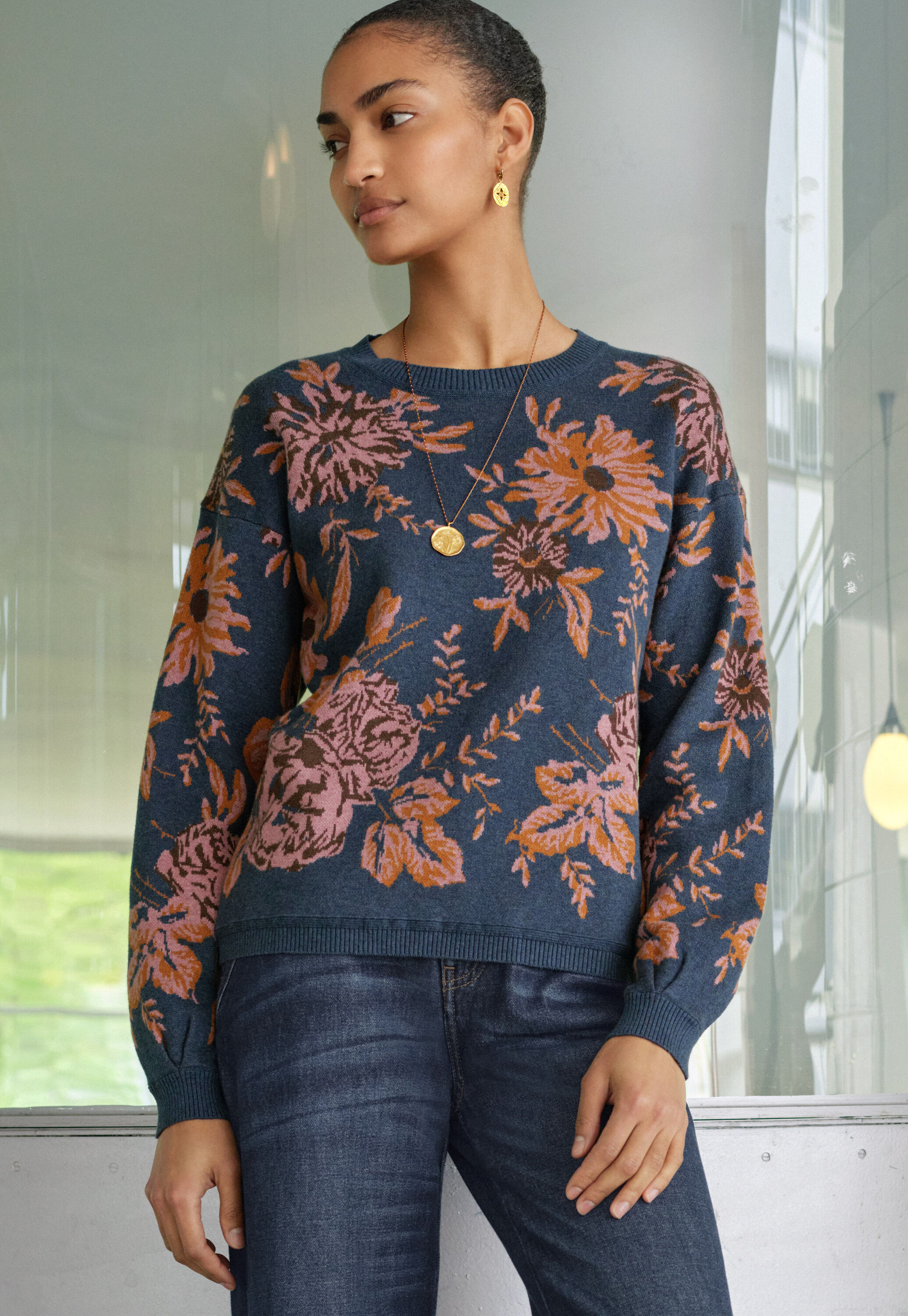 Jacquard-Pullover