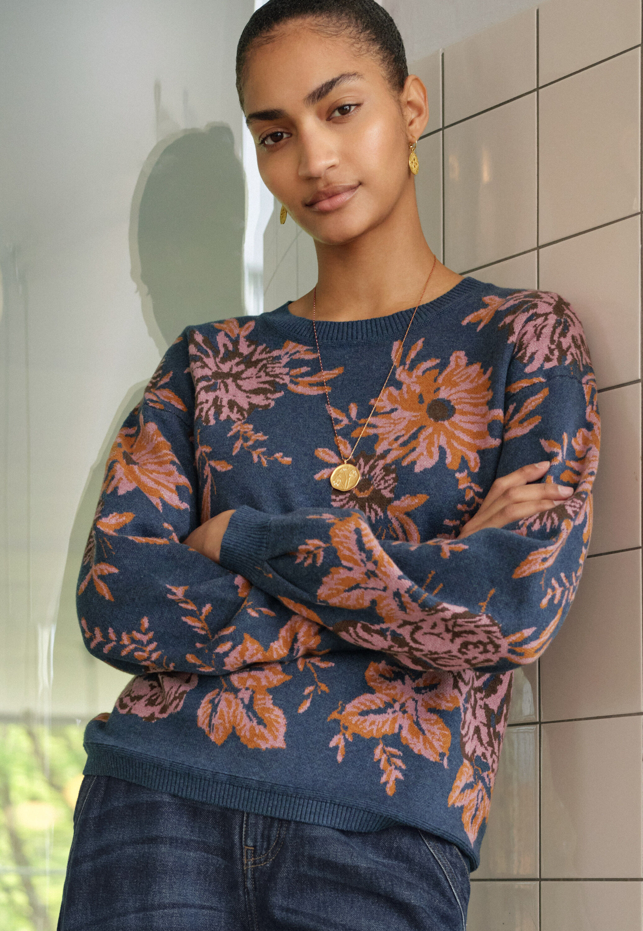 Jacquard-Pullover