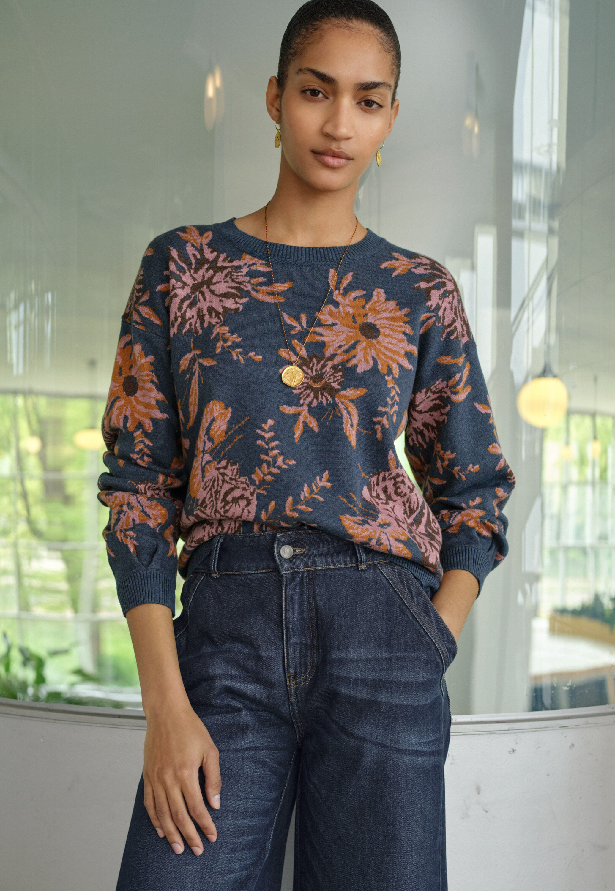 Jacquard-Pullover