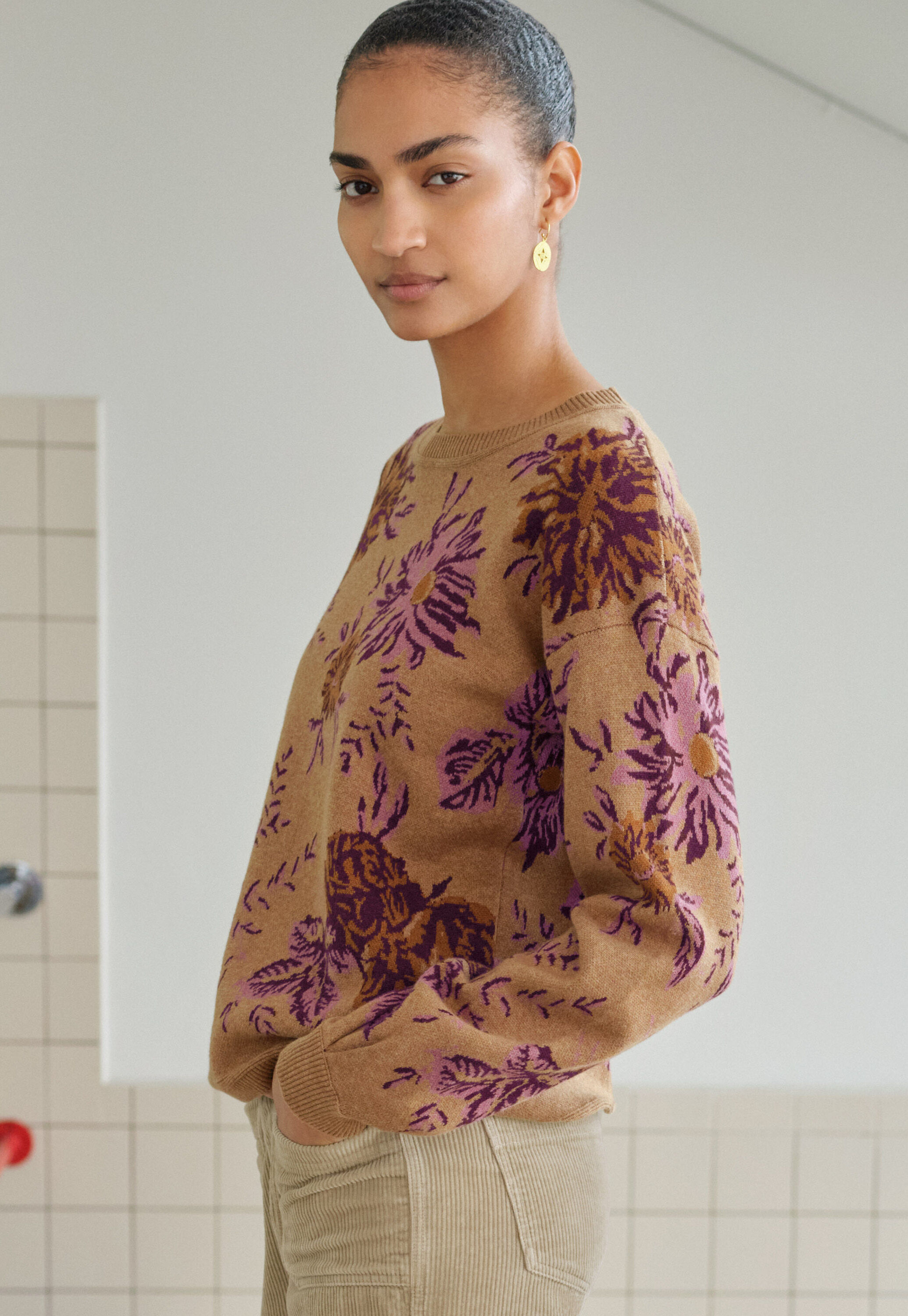 Jacquard-Pullover