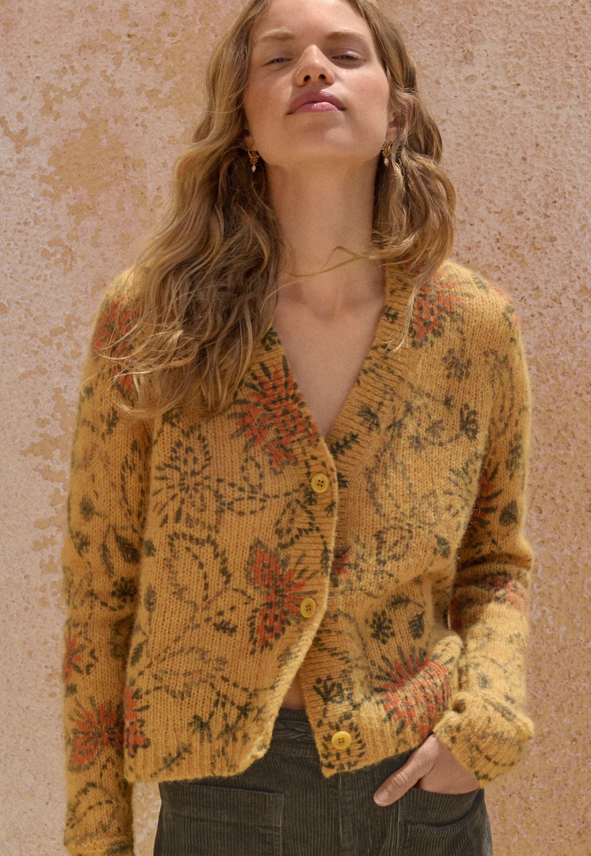 Bedruckter Cardigan