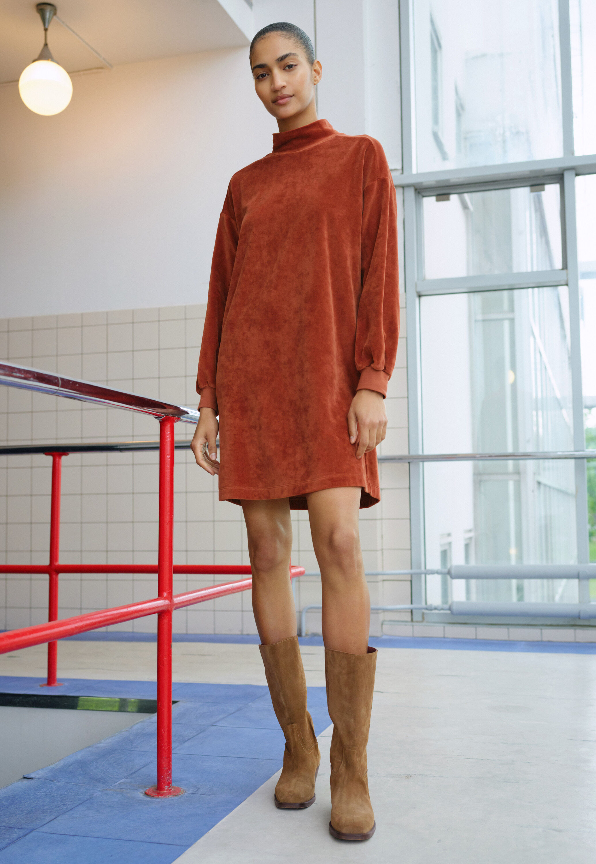 Sweatshirtkleid aus Jersey