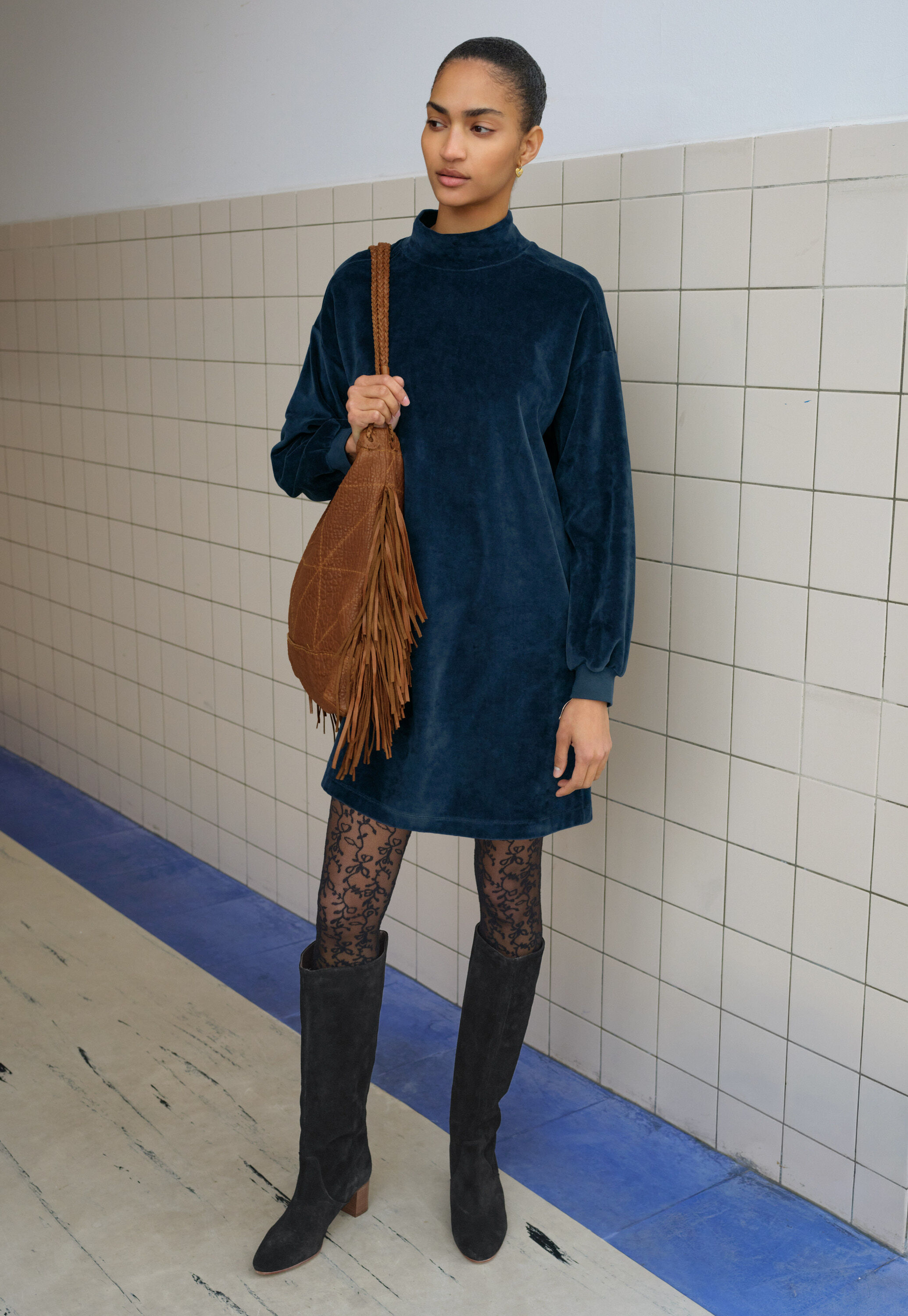 Sweatshirtkleid aus Jersey
