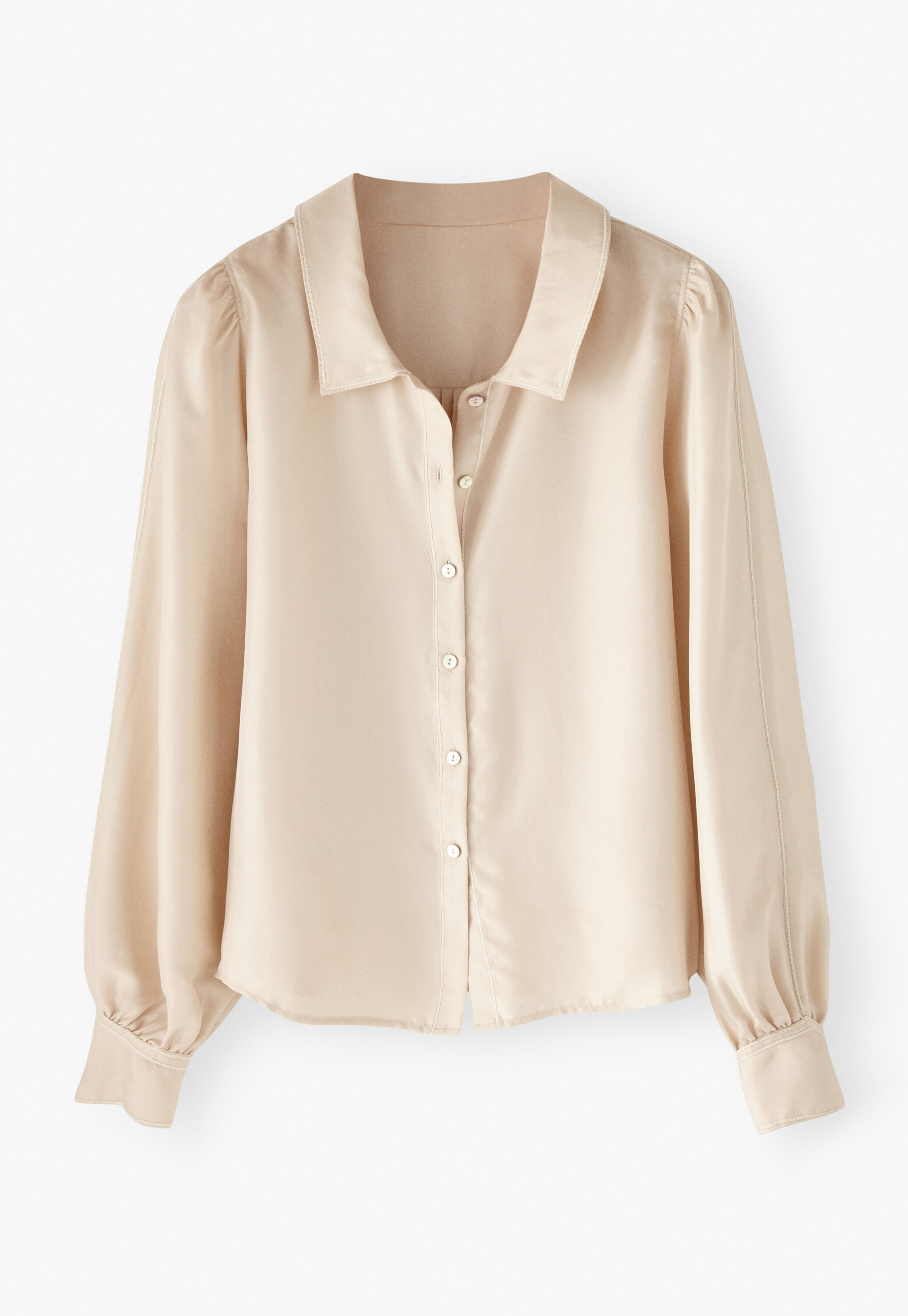 Bluse mit Ziern&auml;hten