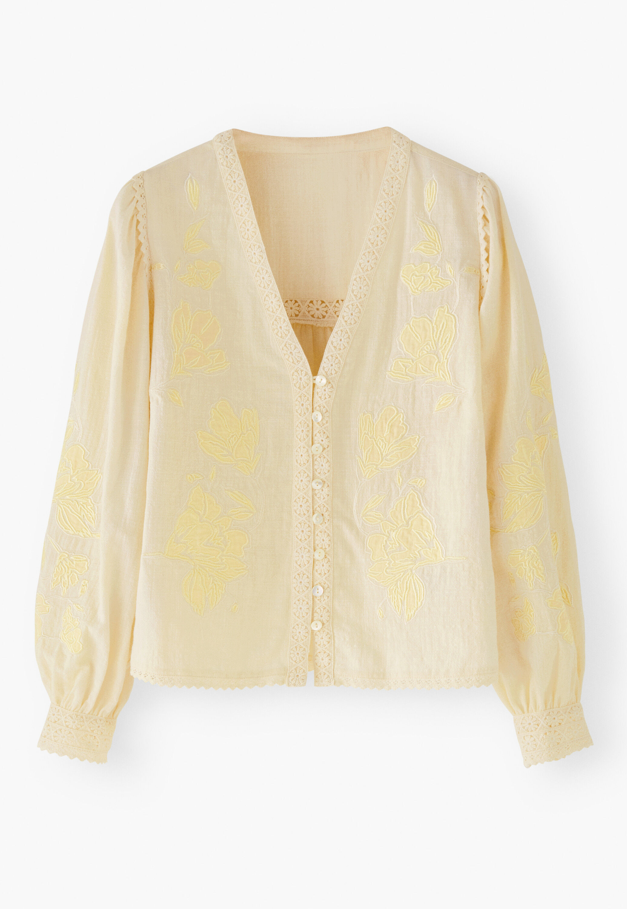 Bluse mit Applikationen