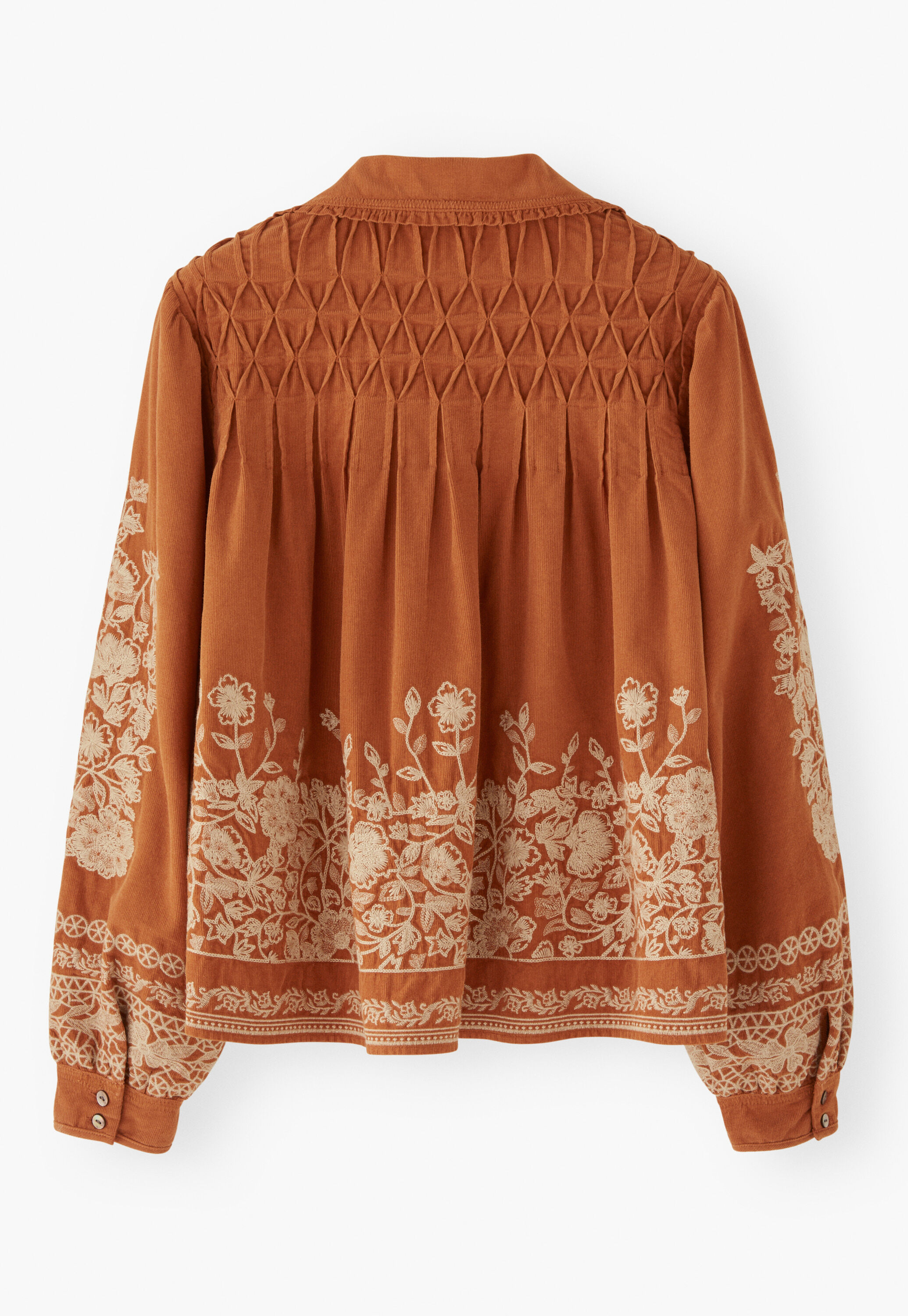 Bestickte Cordjacke