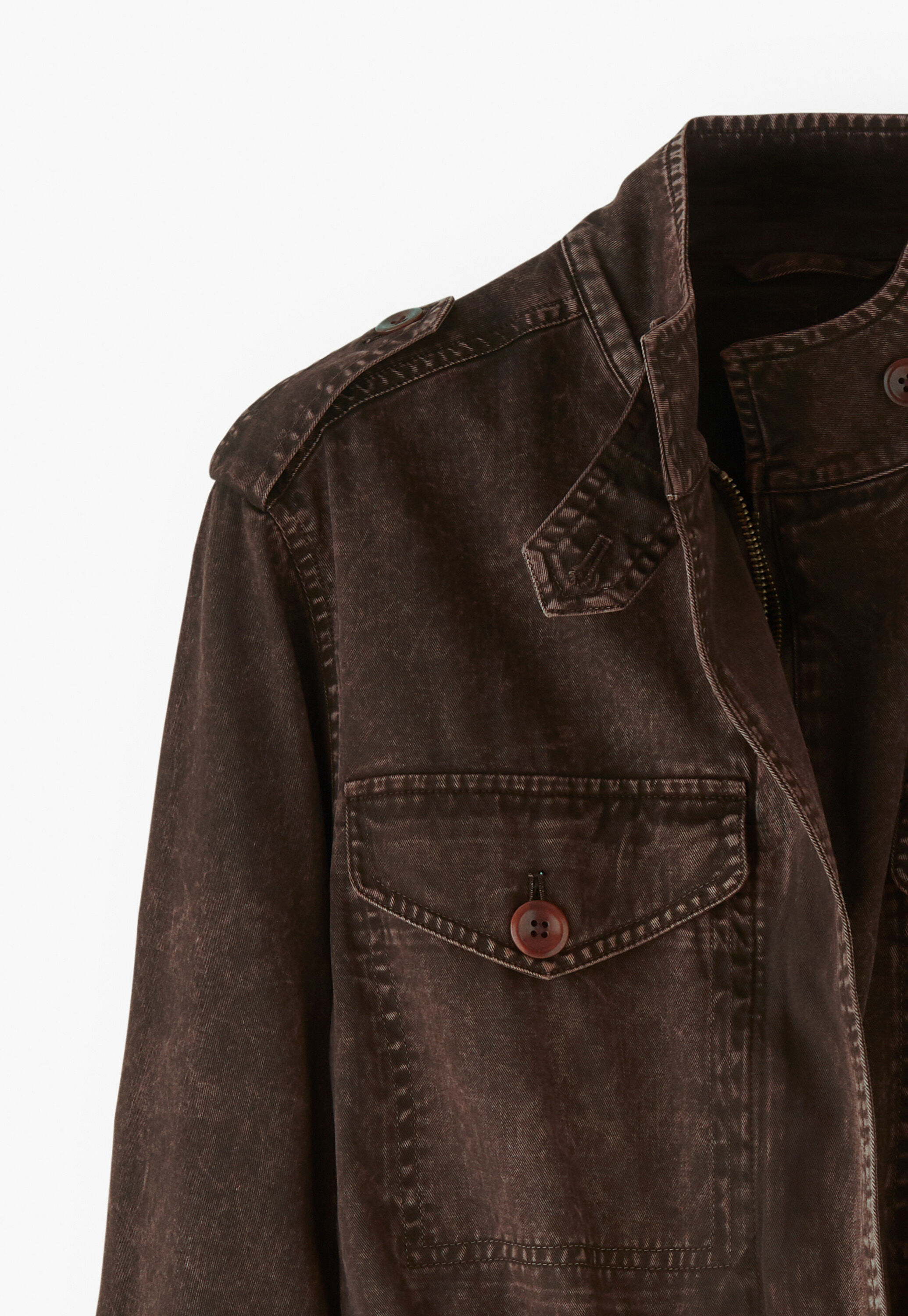 Jacke in Waschoptik
