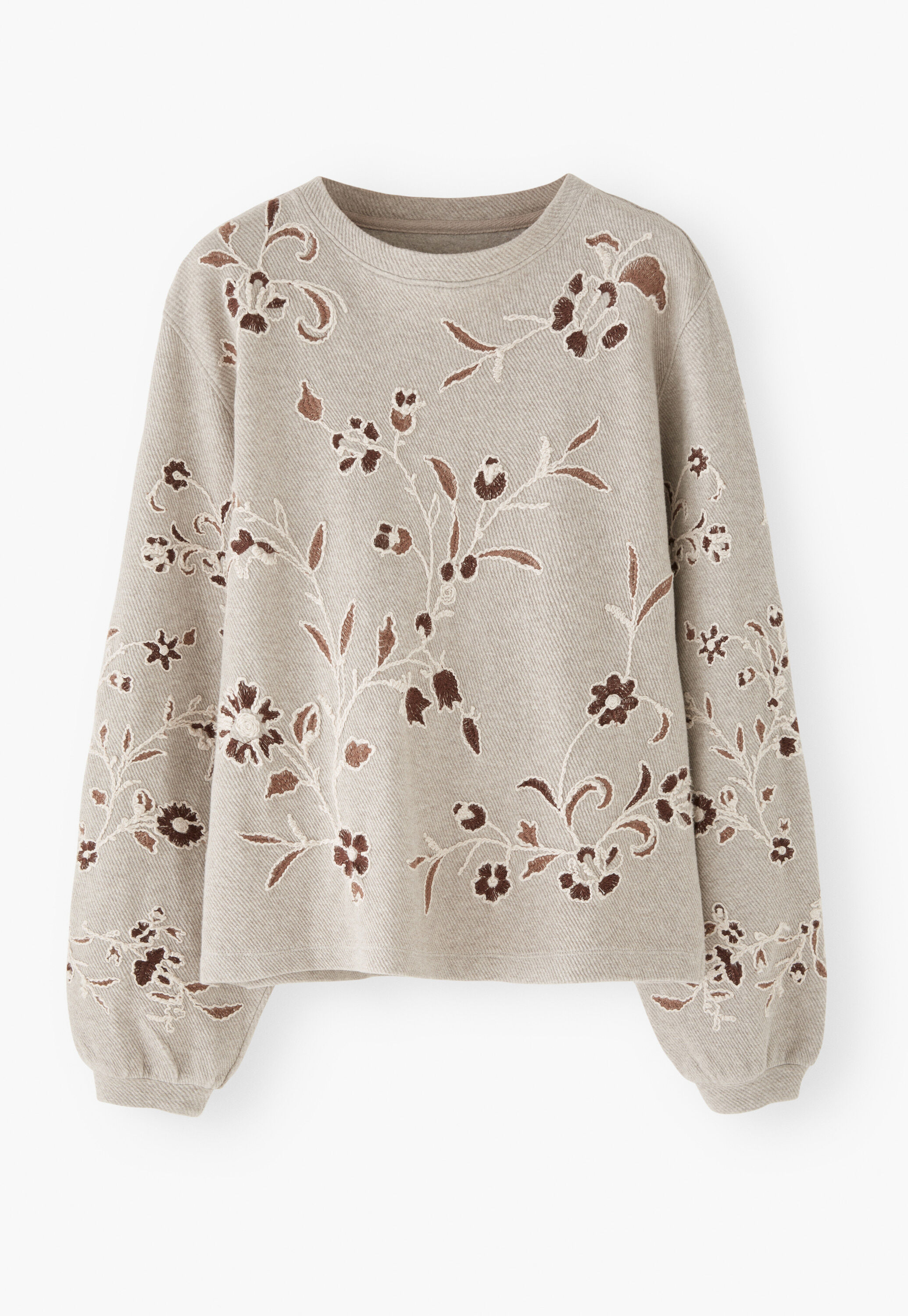 Besticktes Jersey-Oberteil