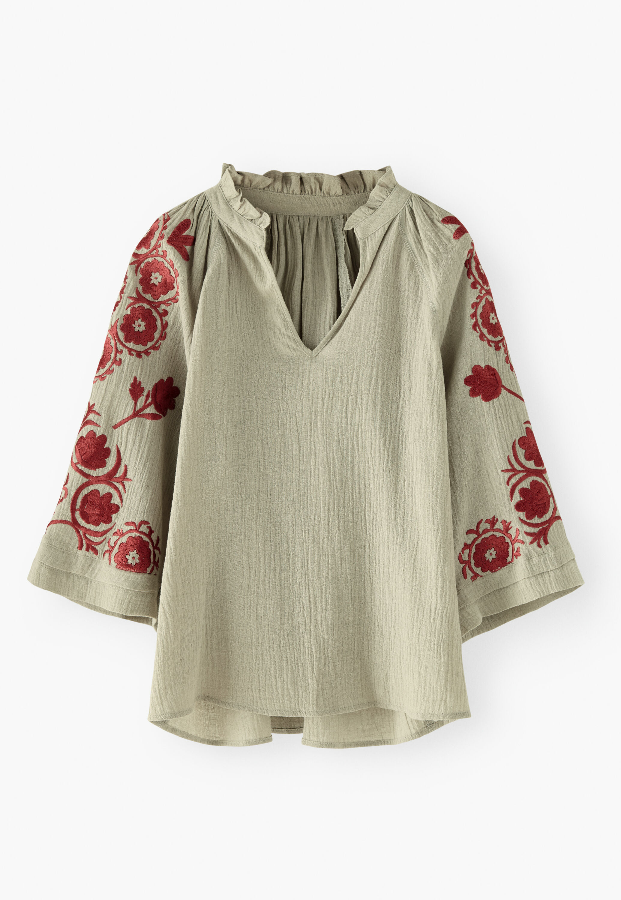 Bestickte Bluse