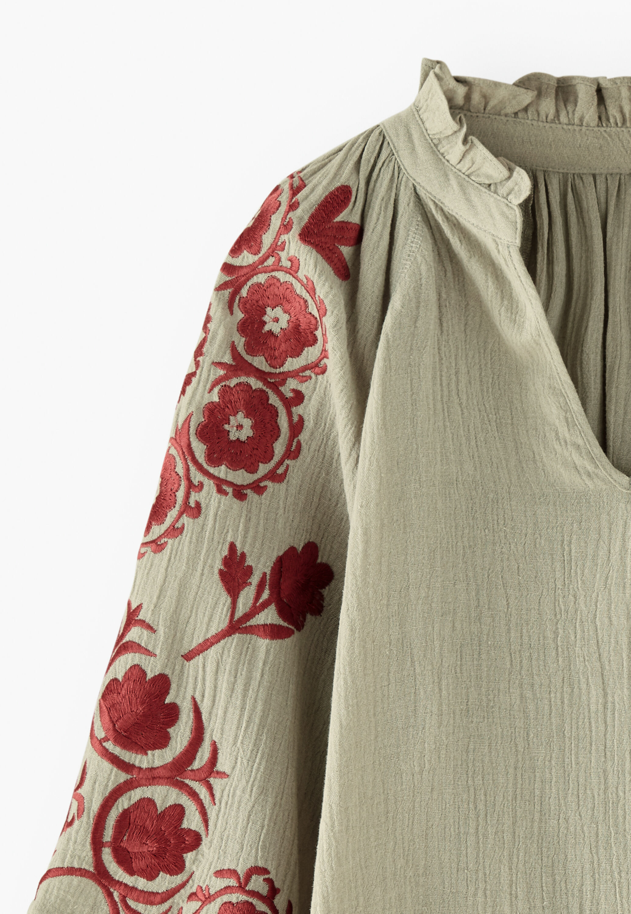 Bestickte Bluse
