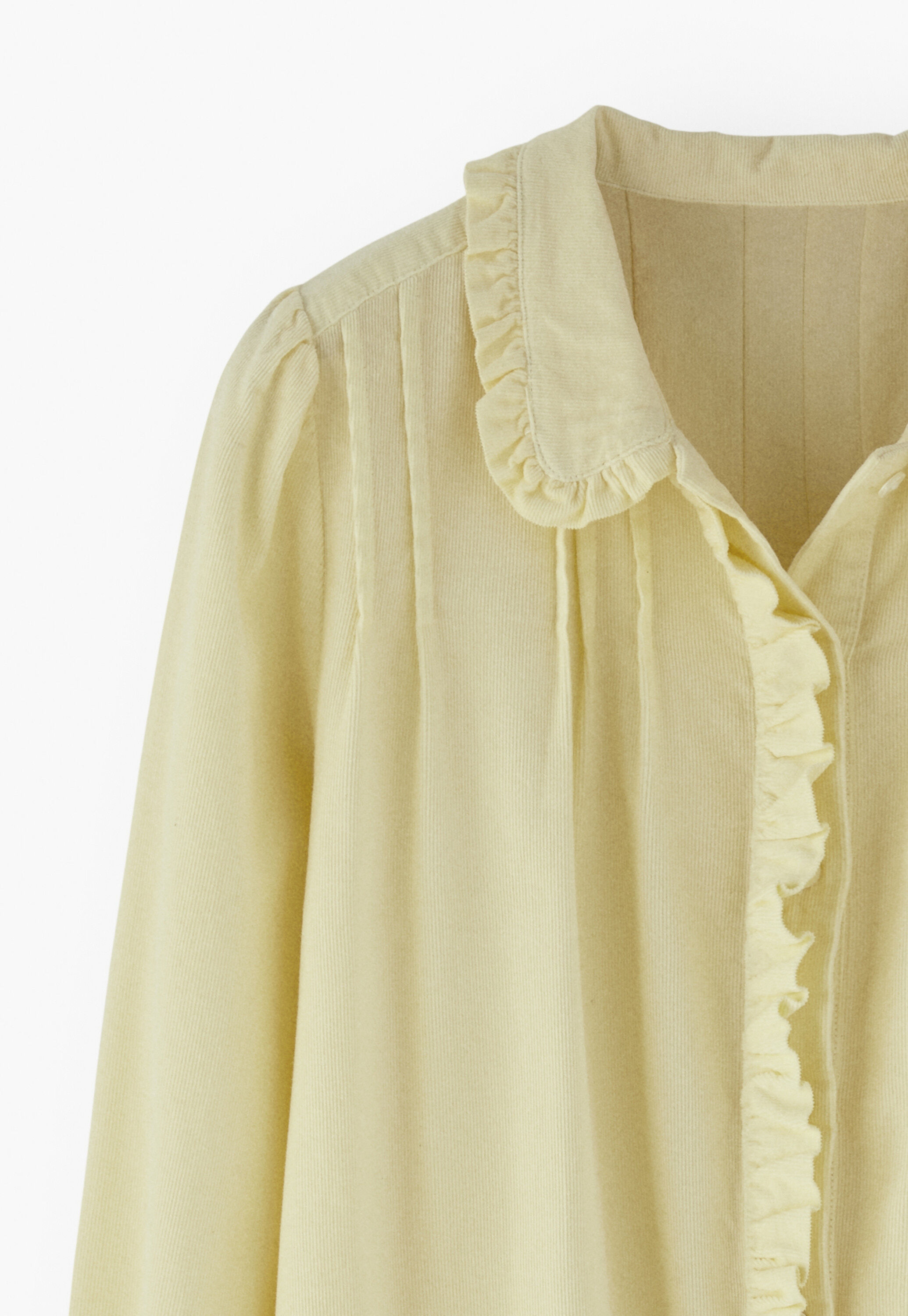 Faltenbluse aus Cord