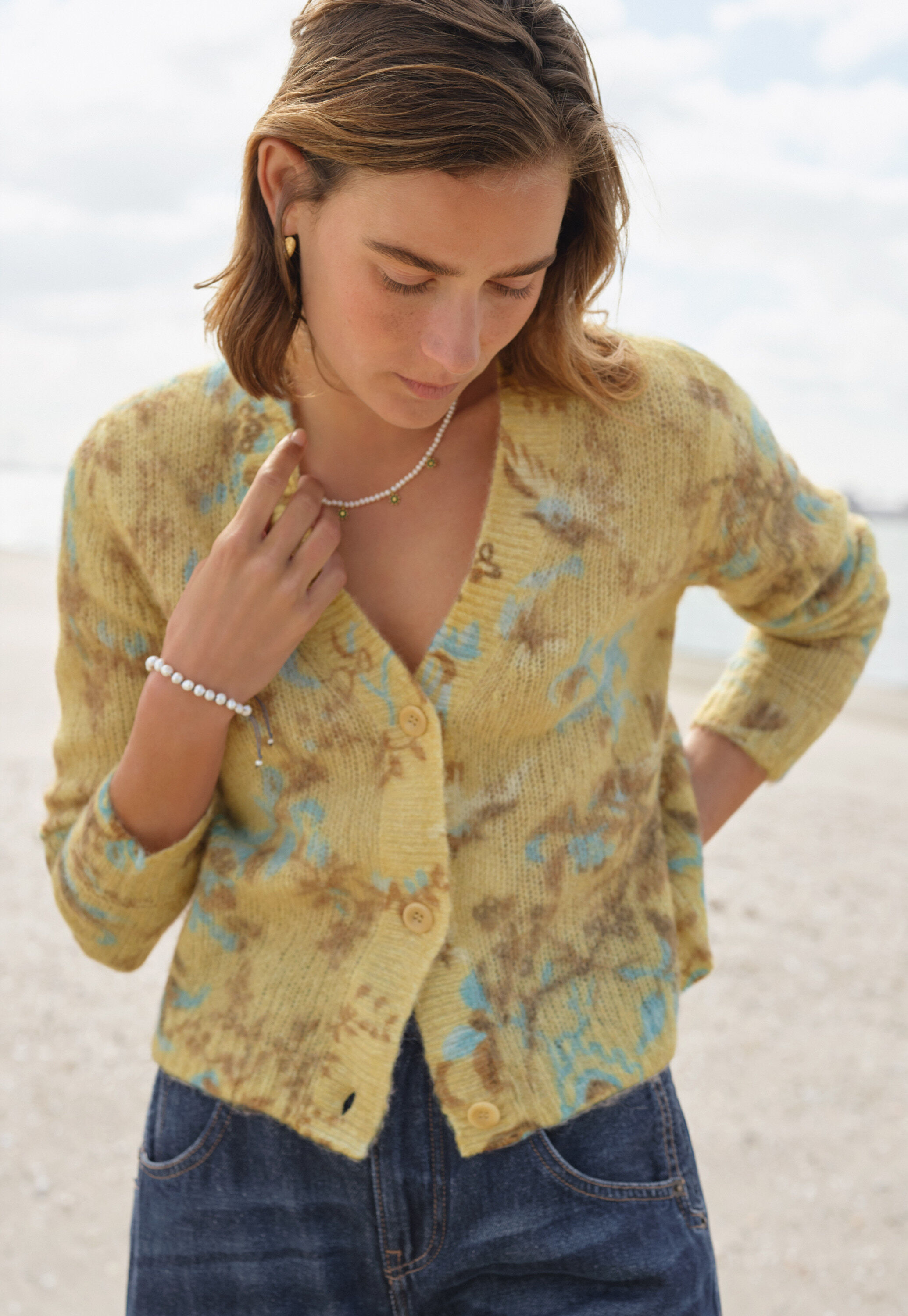 Bedruckter Cardigan