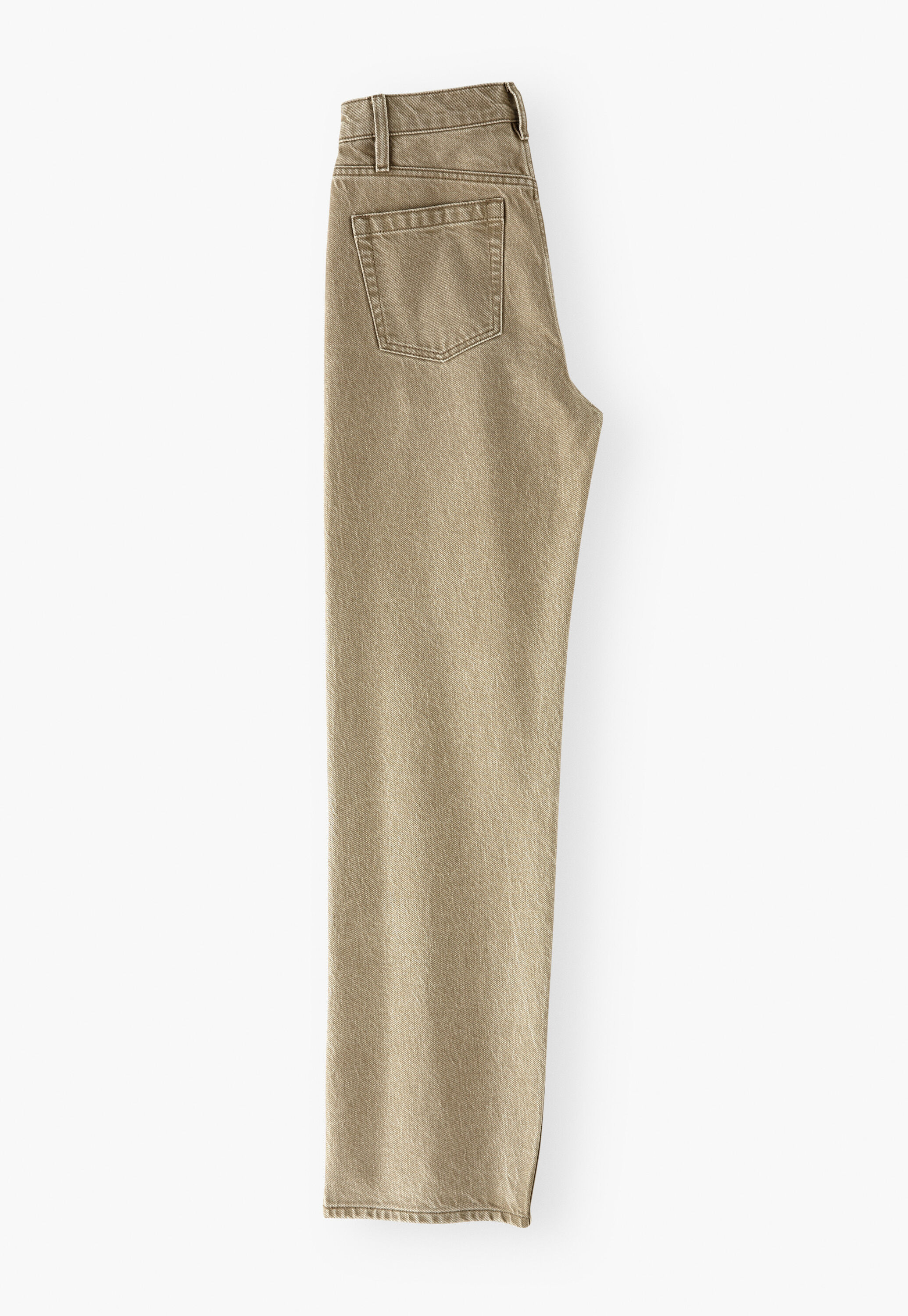Jeans mit geteiltem Saum