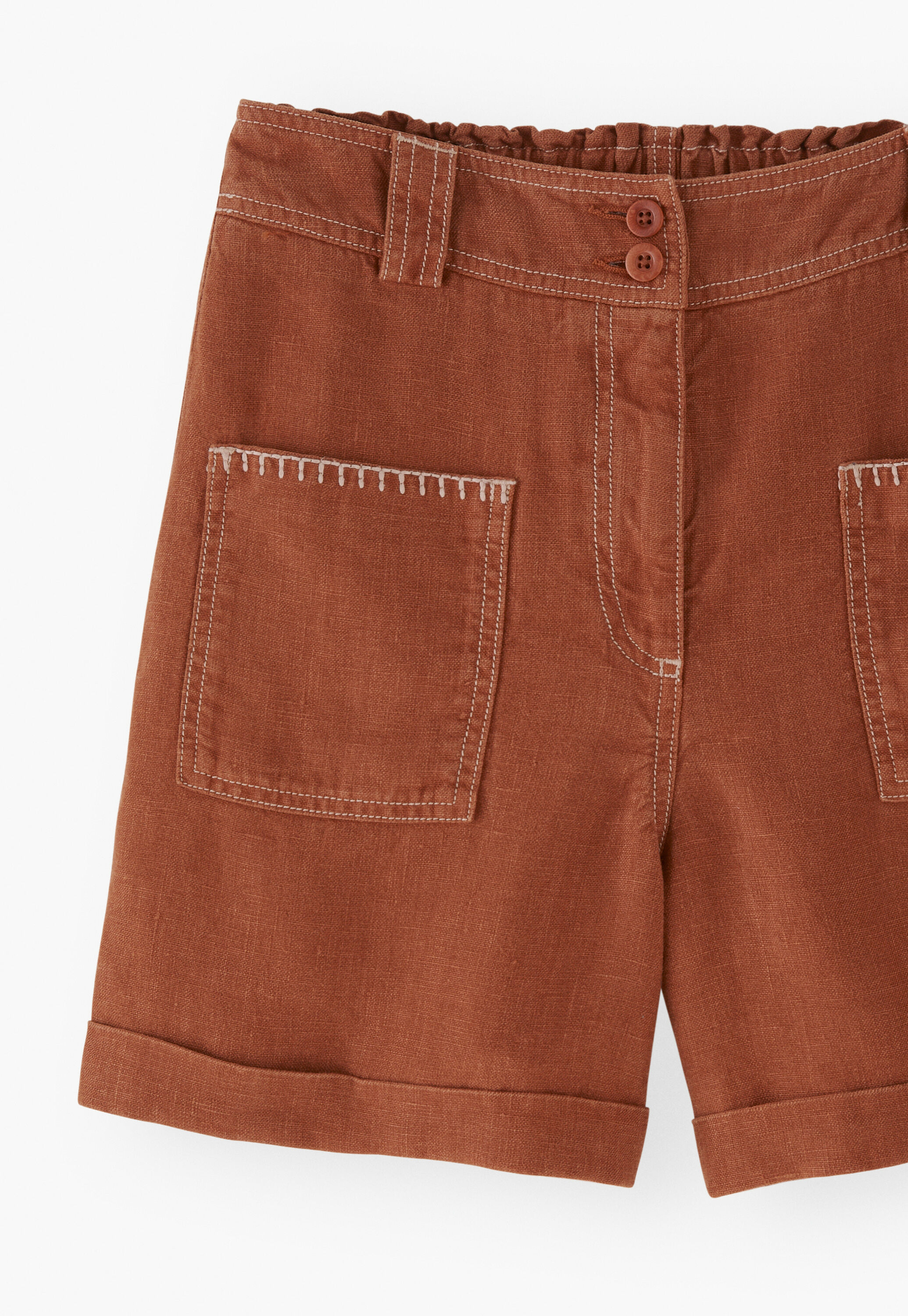 Shorts mit aufgesetzten Taschen